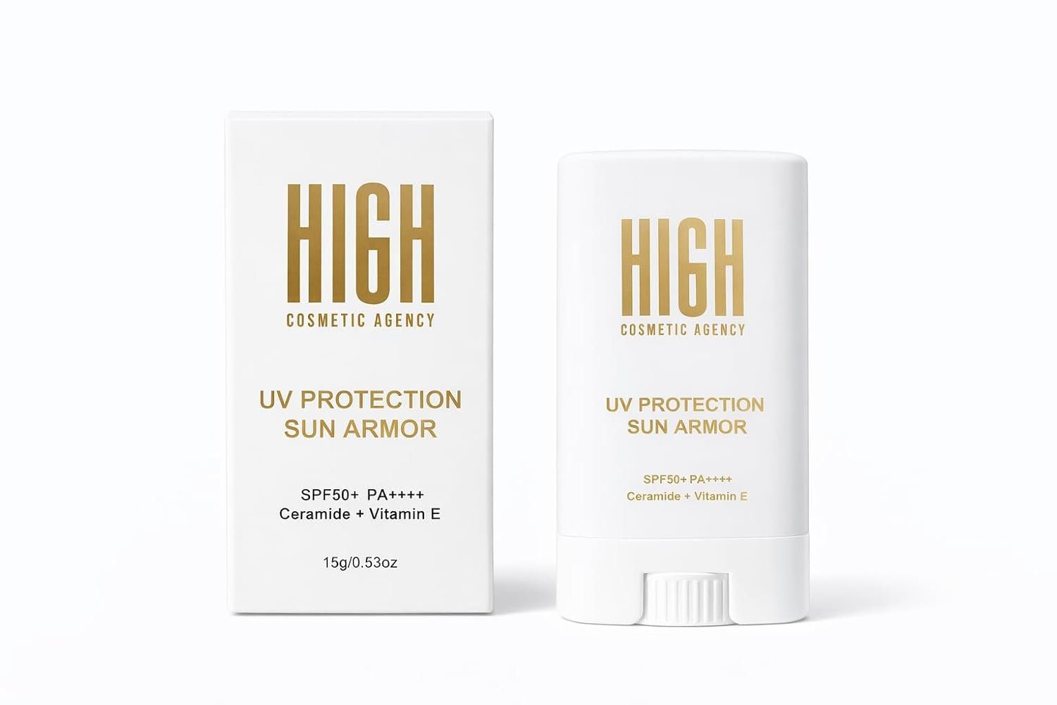 Sun Armor SPF 50 Facial Sunscreen Stick | Broad-Spectrum UVA & UVB Protection | Invisible Finish, Easy Touch-Ups | Vitamin E + Ceramides for Firm, Smooth Skin | Travel-Friendly SPF