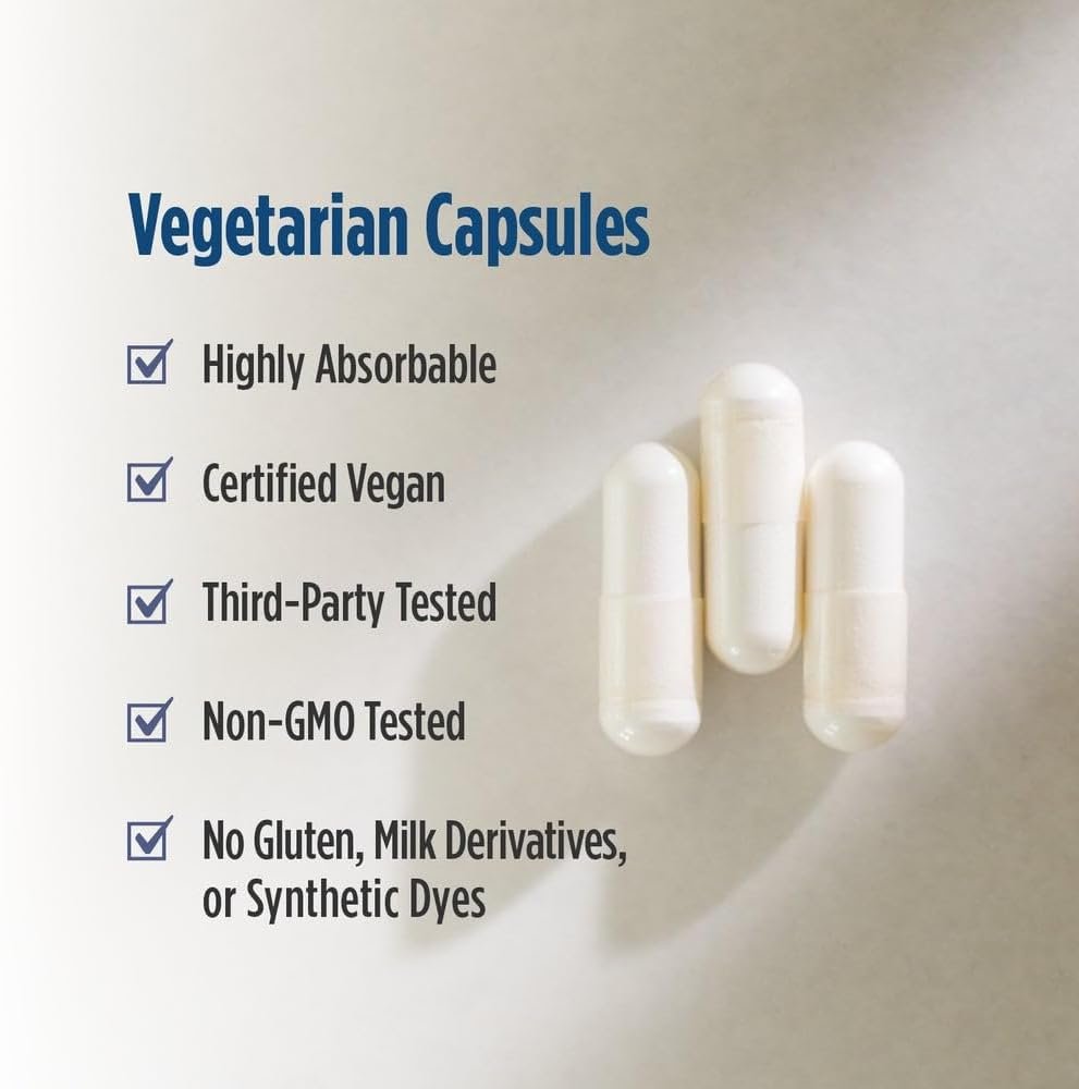 Nordic Naturals Magnesium Complex - 90 Capsules - 225 mg Magnesium - Brain & Heart Health, Mood, Energy, & Muscle Relaxation - Non-GMO, Vegan - 30 Servings - Image 4