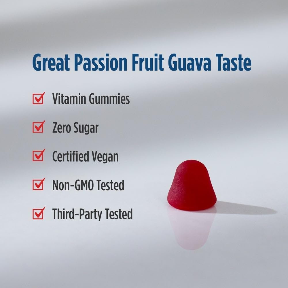 Nordic Naturals Zero Sugar Vitamin B12 Gummies - 2000 mcg Vitamin B12 per Gummy, Passion Fruit Guava Flavor - 30 Gummies, Essential Nutrient Support for Energy Production and Brain Health, 30 Servings - Image 4