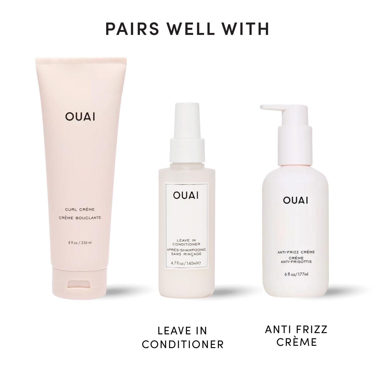 OUAI Curl Cream - Curl Defining Cream with Chia & Linseed Oil - Enhances Definition, Hydration & Shine - Tames Frizz & Protects from Humidity - Silicone-Free Curly Hair Products for Women (8 oz) - Image 8
