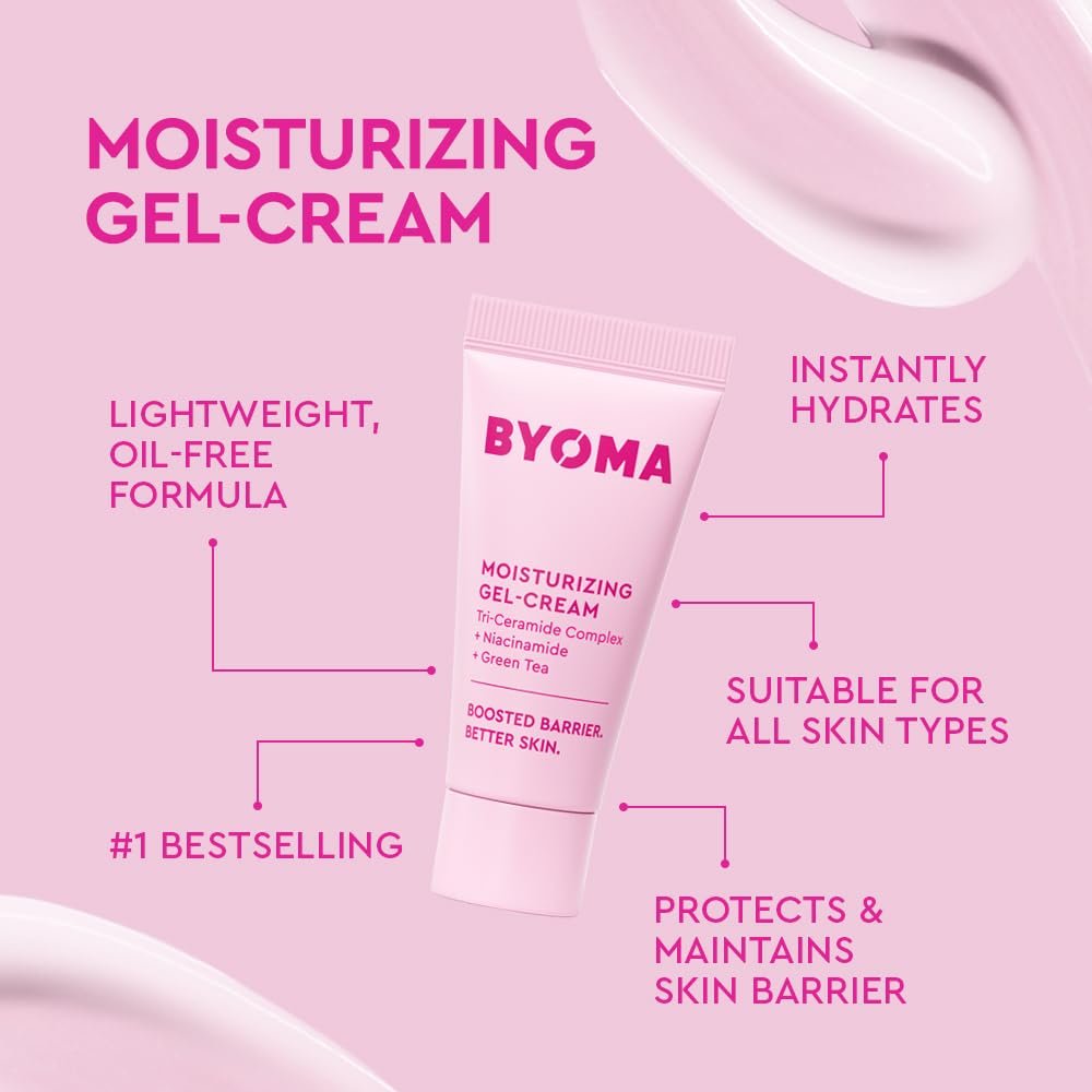 BYOMA So Clear Set - Barrier Repair Skincare Set for Acne Prone Skin - Creamy Jelly Cleanser, Clarifying Face Serum & & Gel-Cream Moisturizer - Unclogs Pores, Targets Blemishes - 30ml, 15ml, 15ml - Image 5