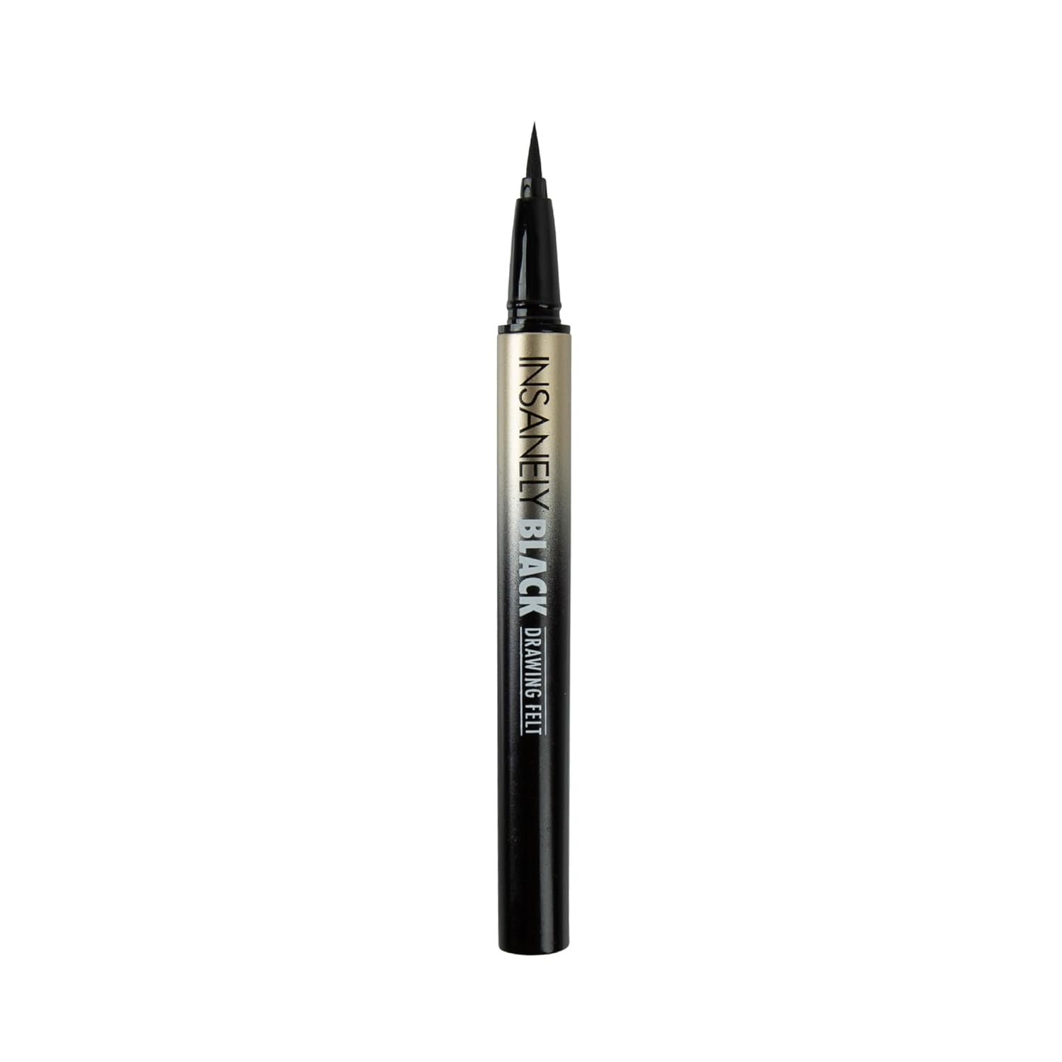 Absolute New York MELL01 Insanely Black Drawing Felt Liquid Eyeliner, Waterproof and Smudegeproof, Long Lasting, Contact Lens Friendly Liquid Eyeliner - Image 2
