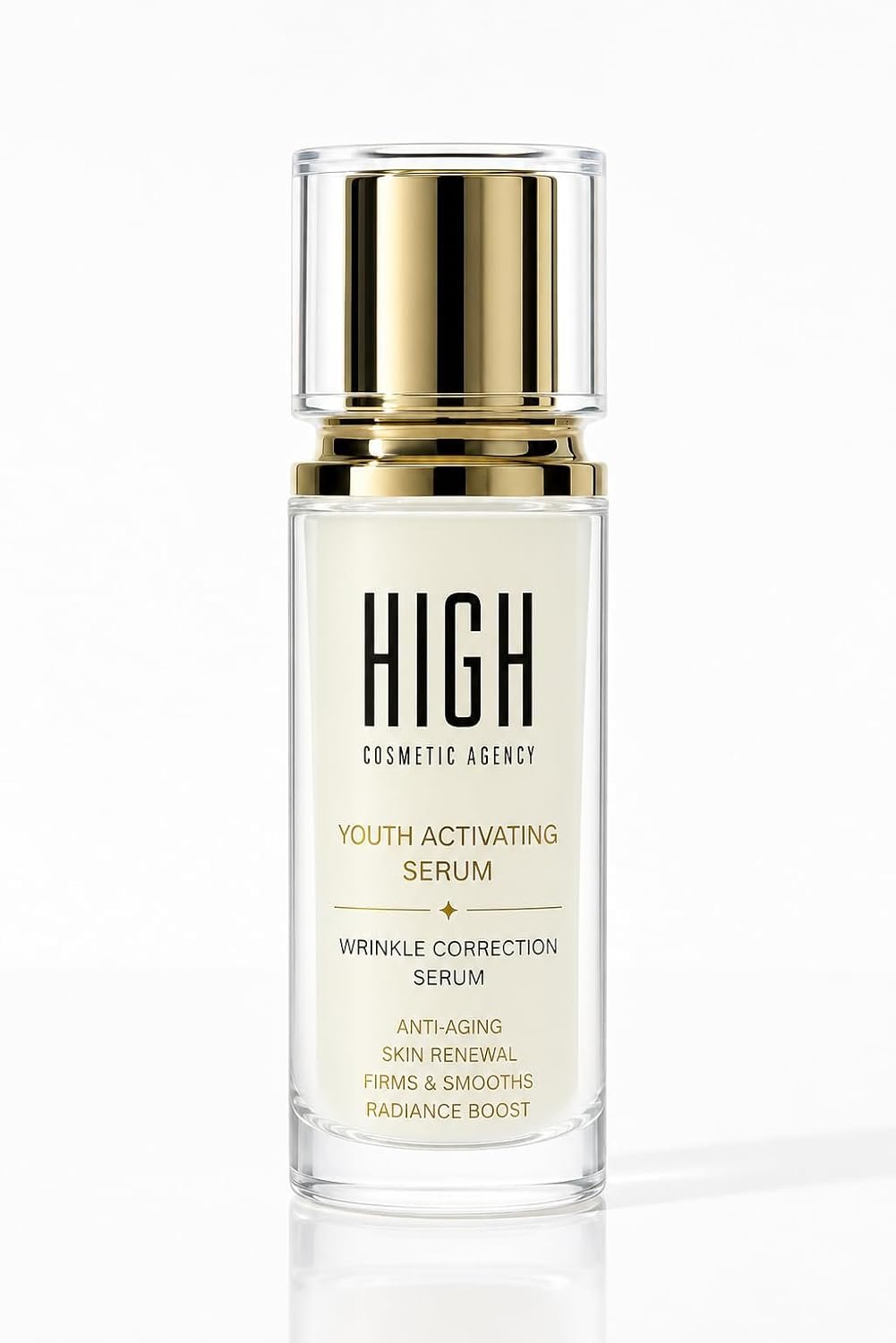 HIGH – Youth Activating Face Serum – Retinol, Peptides & Vitamin C – Anti-Aging Wrinkle Correcting Serum for Fine Lines, Crow's Feet & Puffiness – Firms & Brightens Skin – For Women