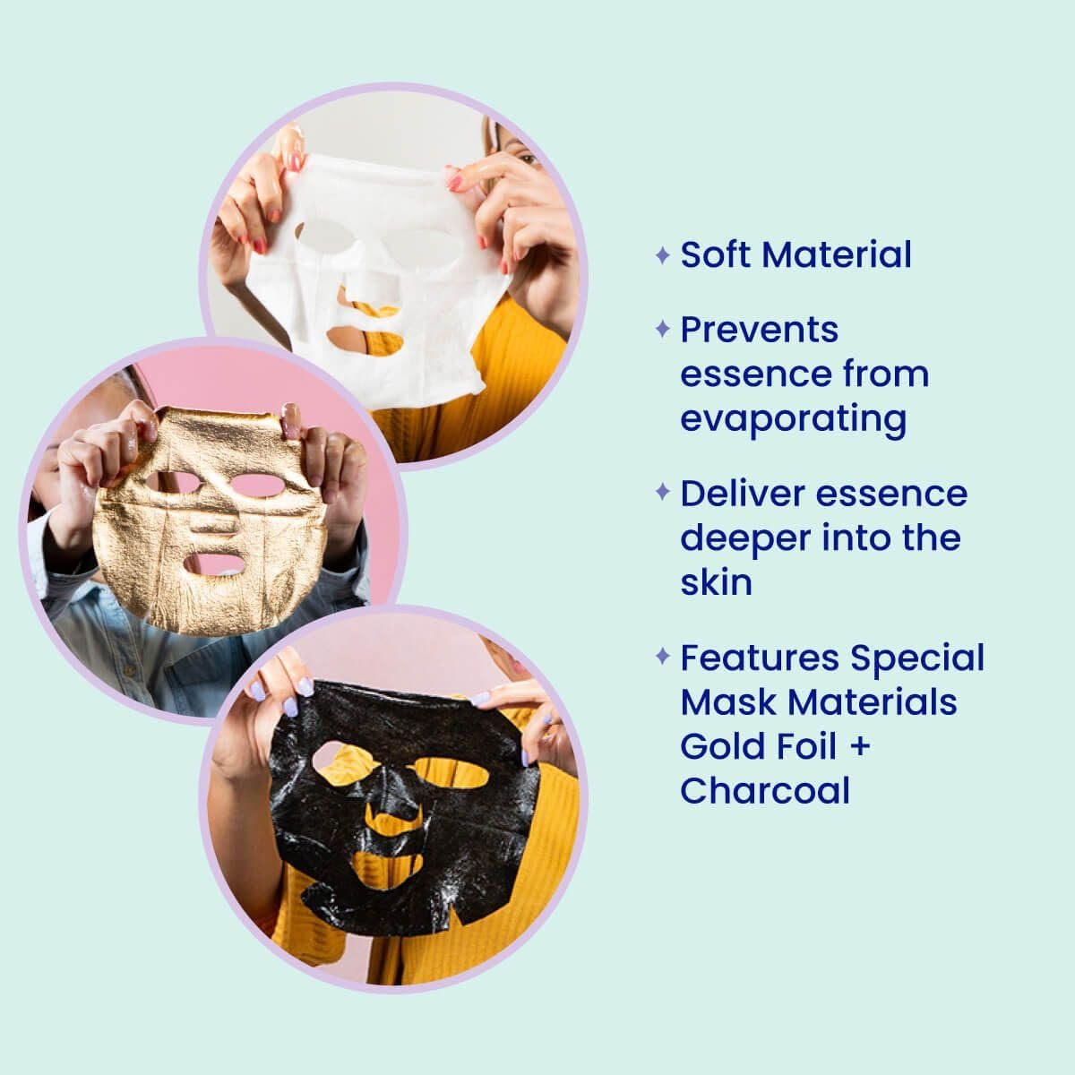 FACETORY K Beauty Face Mask Skin Care 50 COLLECTION Sheet Mask Set | Natural Premium Korean Face Mask For All Skin Types - No Sulfates No Parabens (50 pc) - Image 5
