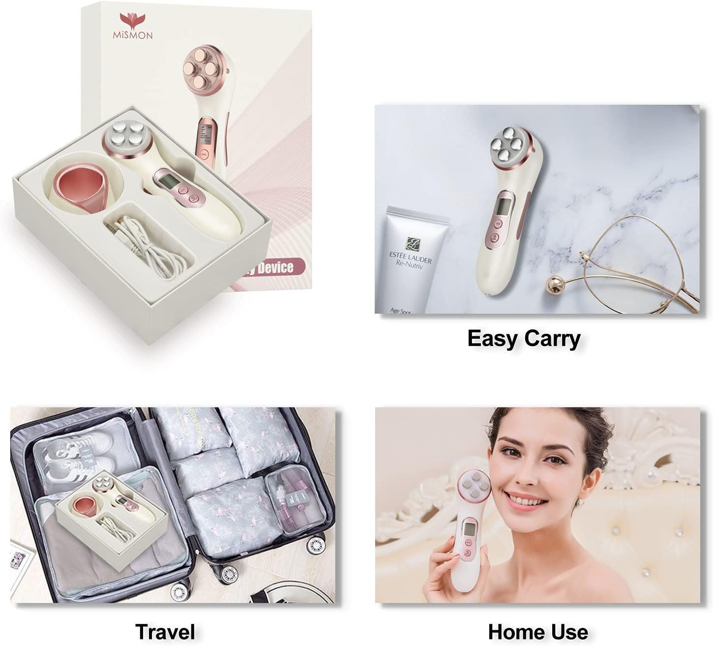 High Frequency Facial Machine Light Theraphy Micro-Current Device, 5 in 1 Multifunctional Facial Massager for Face - Image 7