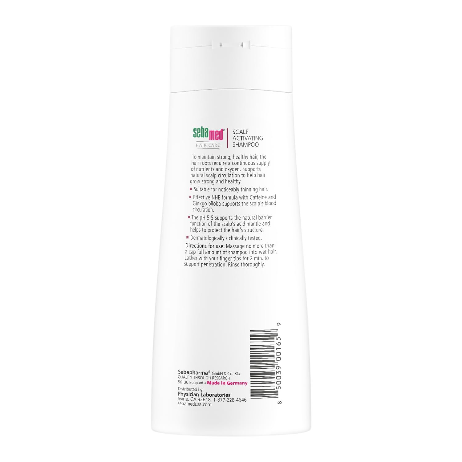 SEBAMED Scalp Activating Shampoo for Thinning Hair Supports Natural Hair Growth Helps Fight Hair Loss Dermatologist Recommended 6.8 Fluid Ounces (200 Milliliters) - Image 2