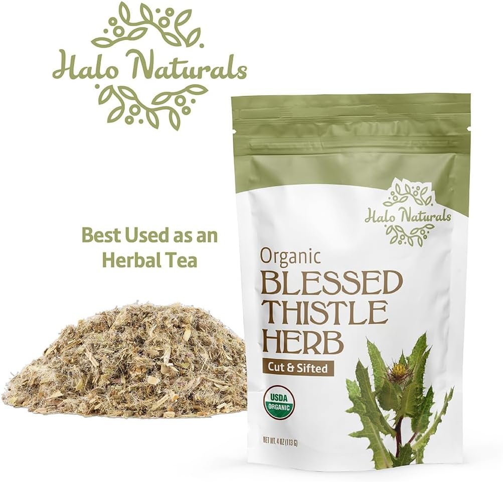 Organic Blessed Thistle Herb Cut & Sifted, 4 Ounces (Cnicus benedictus) USDA Certified | Resealable Pouch| Packaged in The USA - Image 5
