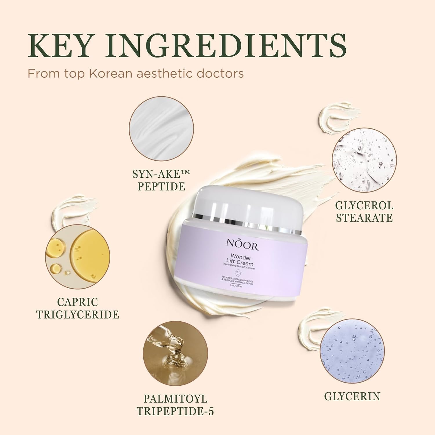 Noor Wonder Lift Cream for Women, Natural Anti-Aging Wrinkle teatment with Syn-Ake natural blend Promotes Anti Aging and Significantly Less Wrinkles In As Little As A Few Days - Image 7