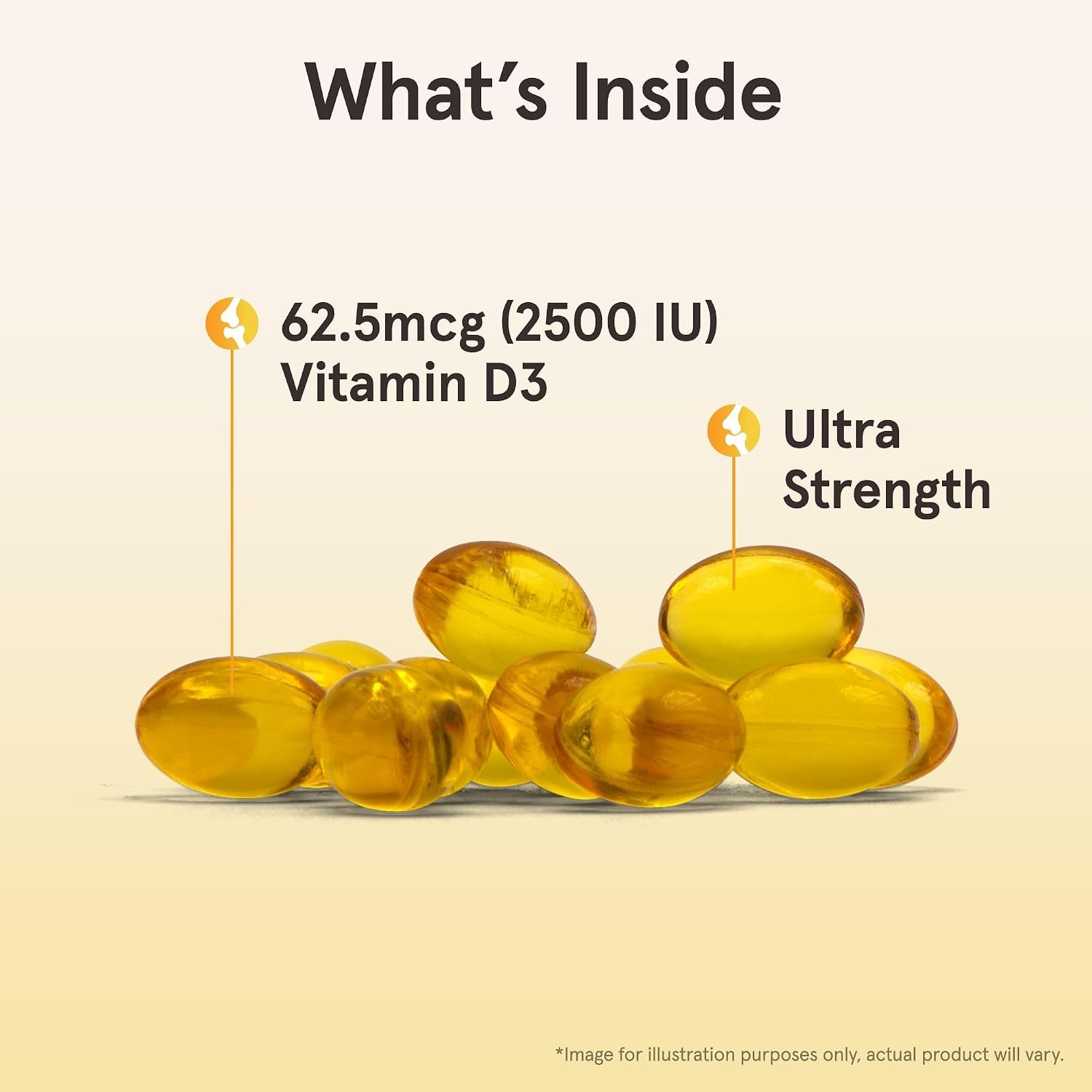 Jarrow Formulas Vitamin D3 62.5 mcg (2,500 IU) - 100 Servings (Softgels) - Bone Health, Immune Support & Calcium Metabolism Support - Vitamin D Supplement - D3 Vitamins - 2500 Vitamin D - Gluten Free - Image 3