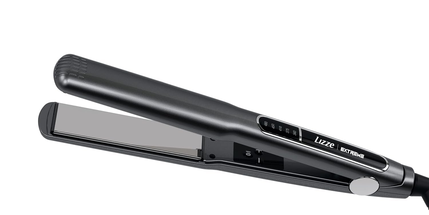 Lizze Extreme Professional Hair Straightener | Original Nano Titanium Technology Straightens Dry, Frizzy Hair Curls | 250 Deg. C. (480'f) - 110 Volts : Beauty & Professional Care