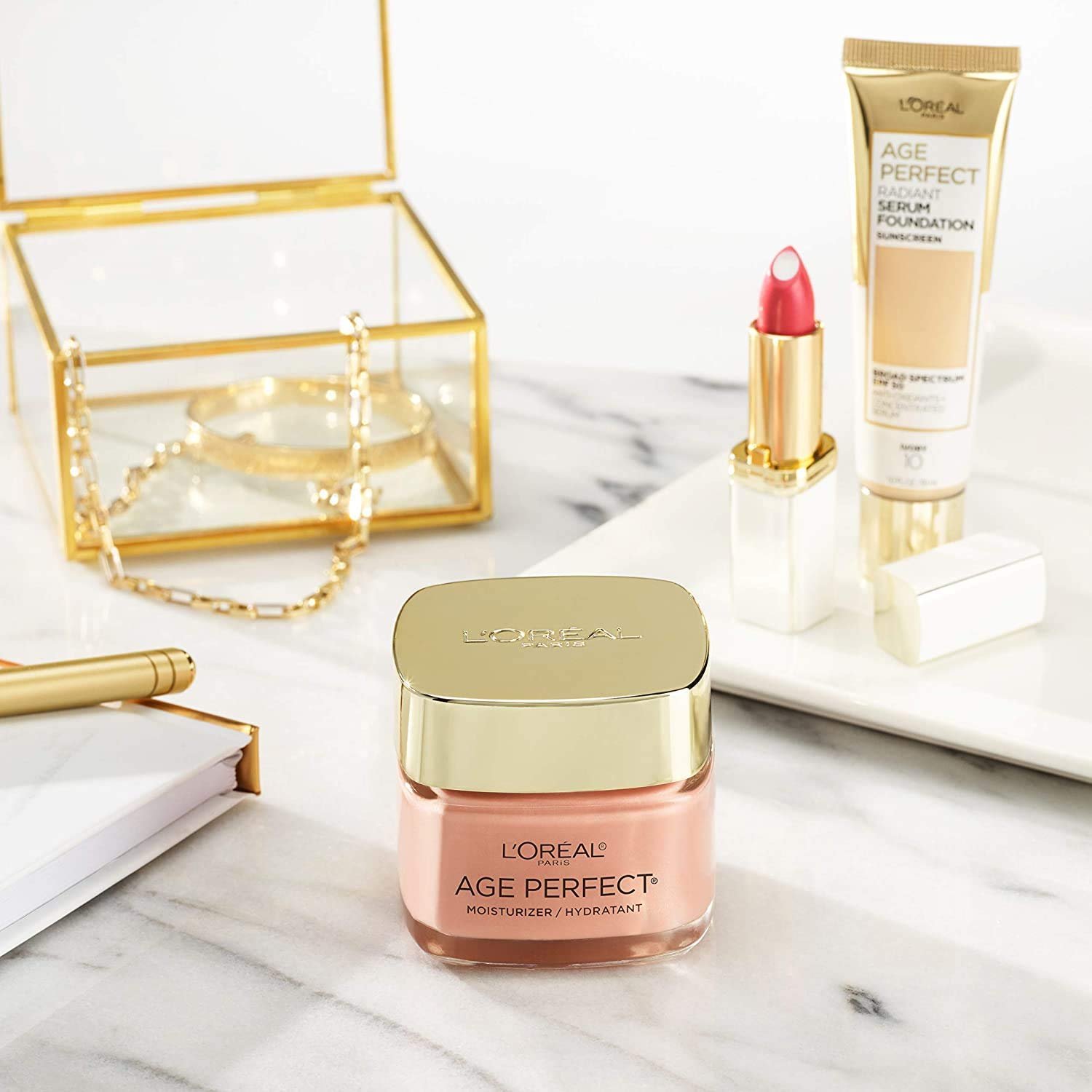 L'Oreal Paris Age Perfect Rosy Tone Anti-Sagging Face Moisturizer, Renew & Revive Healthy Tone, 1.7 oz (Packaging May Vary) - Image 6