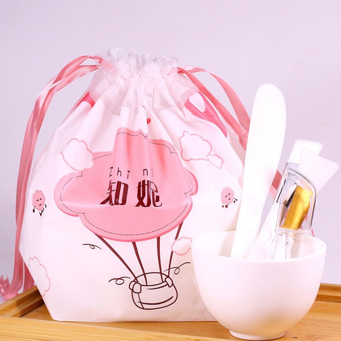 Abaodam DIY Facial Mask Mixing Bowl Set 5pcs Anti-drop Silicone Mask Bowl with Stirring Rod, Silicone Brush, Measuring Spoon and Facial Brush for Homemade Skincare and Beauty Salon Use - Image 4