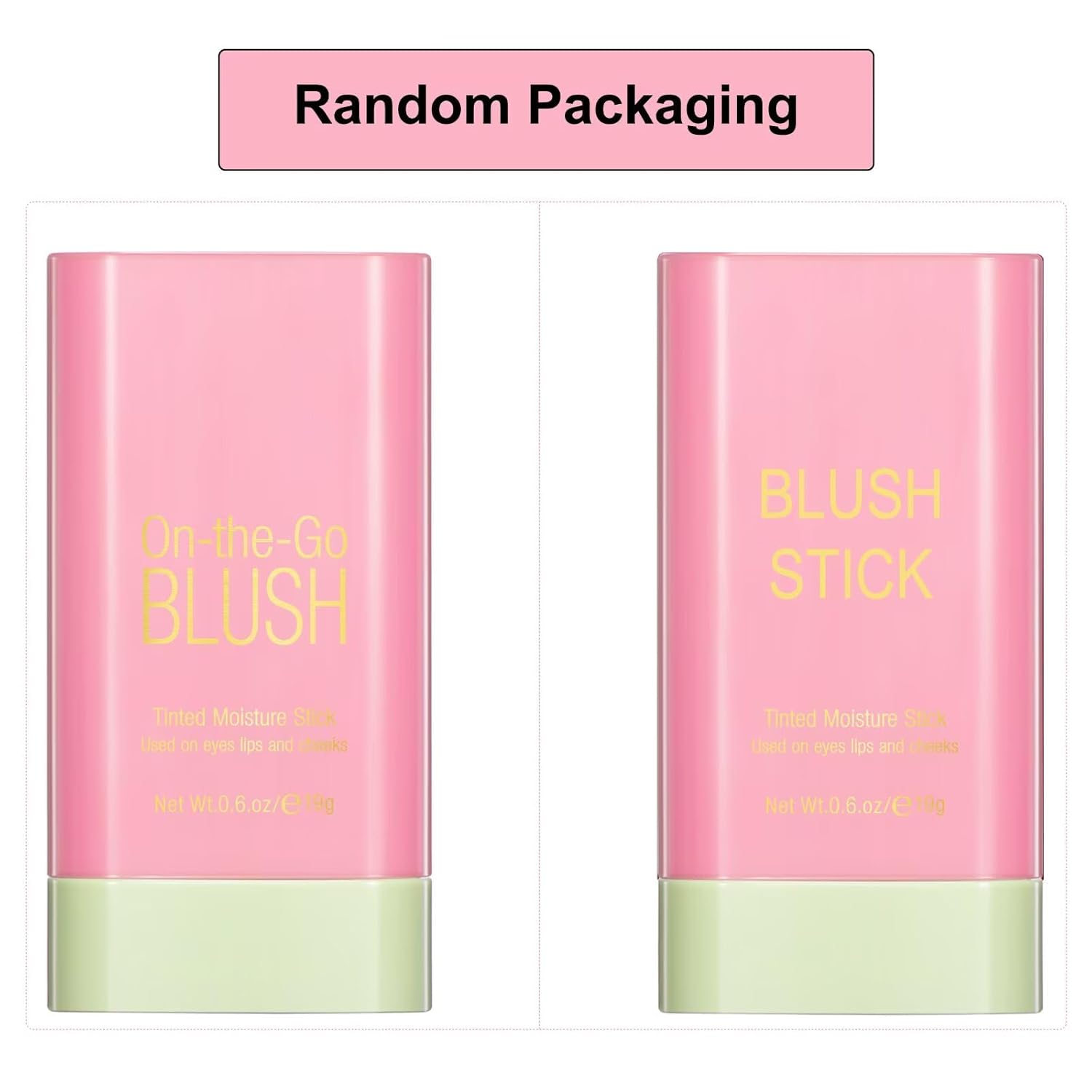 Multi-Use Makeup Blush Stick,Beauty Solid Moisturizer,Waterproof Natural Nude Makeup,Tinted Solid Moisturizer Stick for Eyes Lips Cheek(1#shy pink) - Image 7