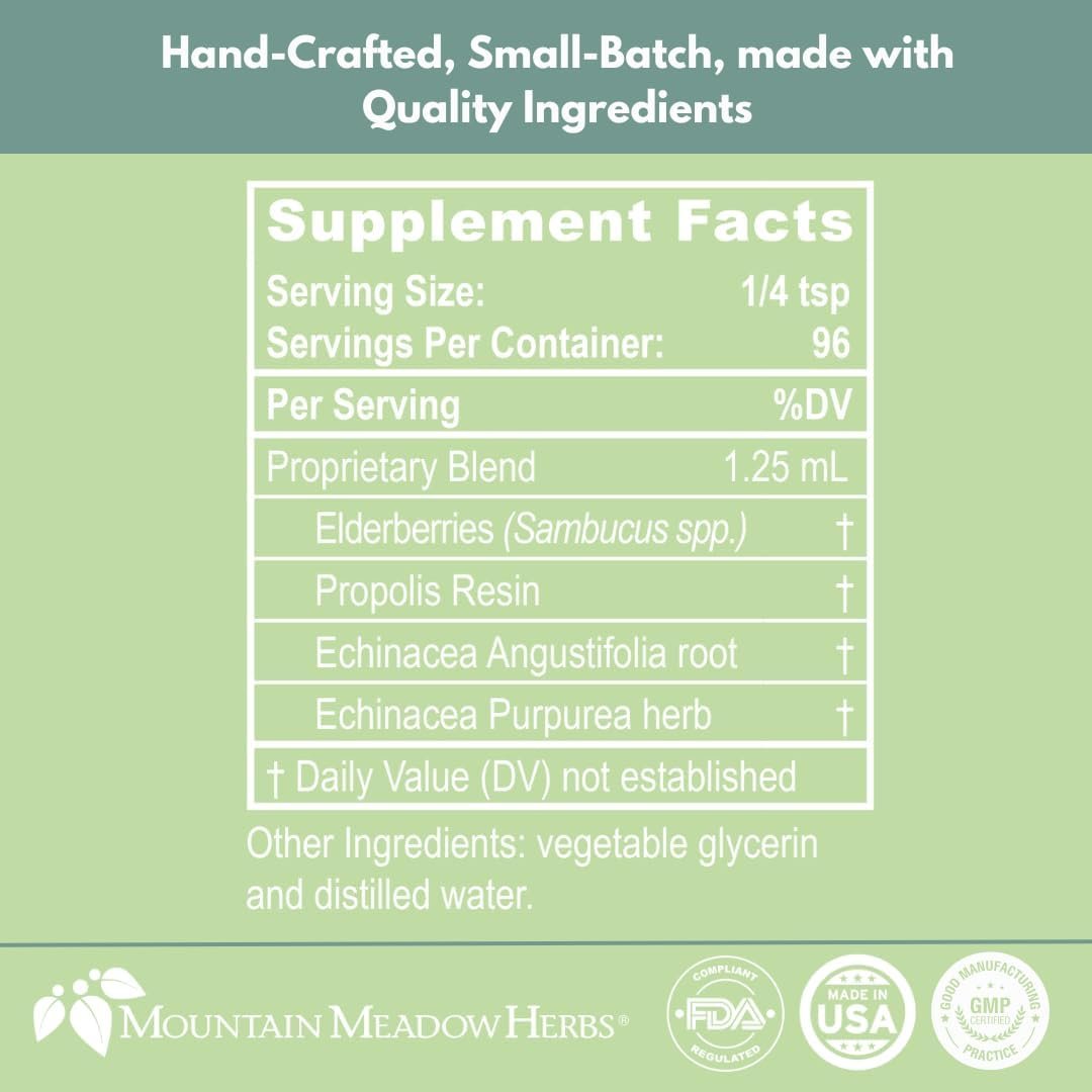 Mountain Meadow Herbs Family Immune Booster Extract with Sambucus Elderberry and Echinacea | Optimal Immune Support for The Whole Family | Tincture, 4 oz - Image 5