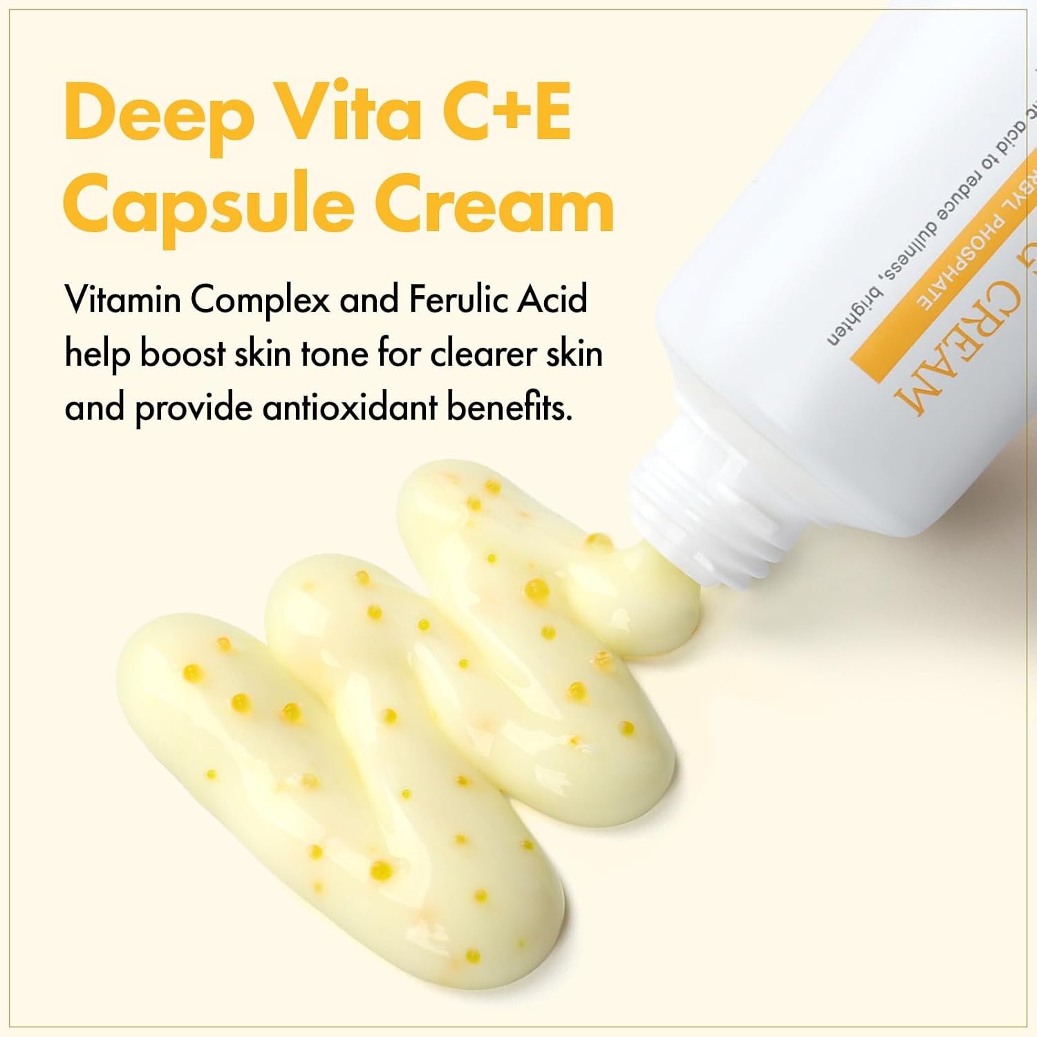 TOSOWOONG Vitamin C Brightening Cream for Even Skin Tone, Hyperpigmentation and Dark Spot Care with Glutathione, Tocopherol (Vitamin E), Ferulic Acid and Peptides, Korean Skincare, 50 ml /1.69 fl. oz. - Image 2