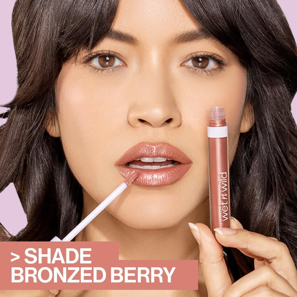 wet n wild MegaSlicks Lip Gloss, Ultra-Glossy, Vitamin-E Enriched, Ultra-Gloss High Shine Moisturizing, Cruelty-Free & Vegan - Champagne Please - Image 5