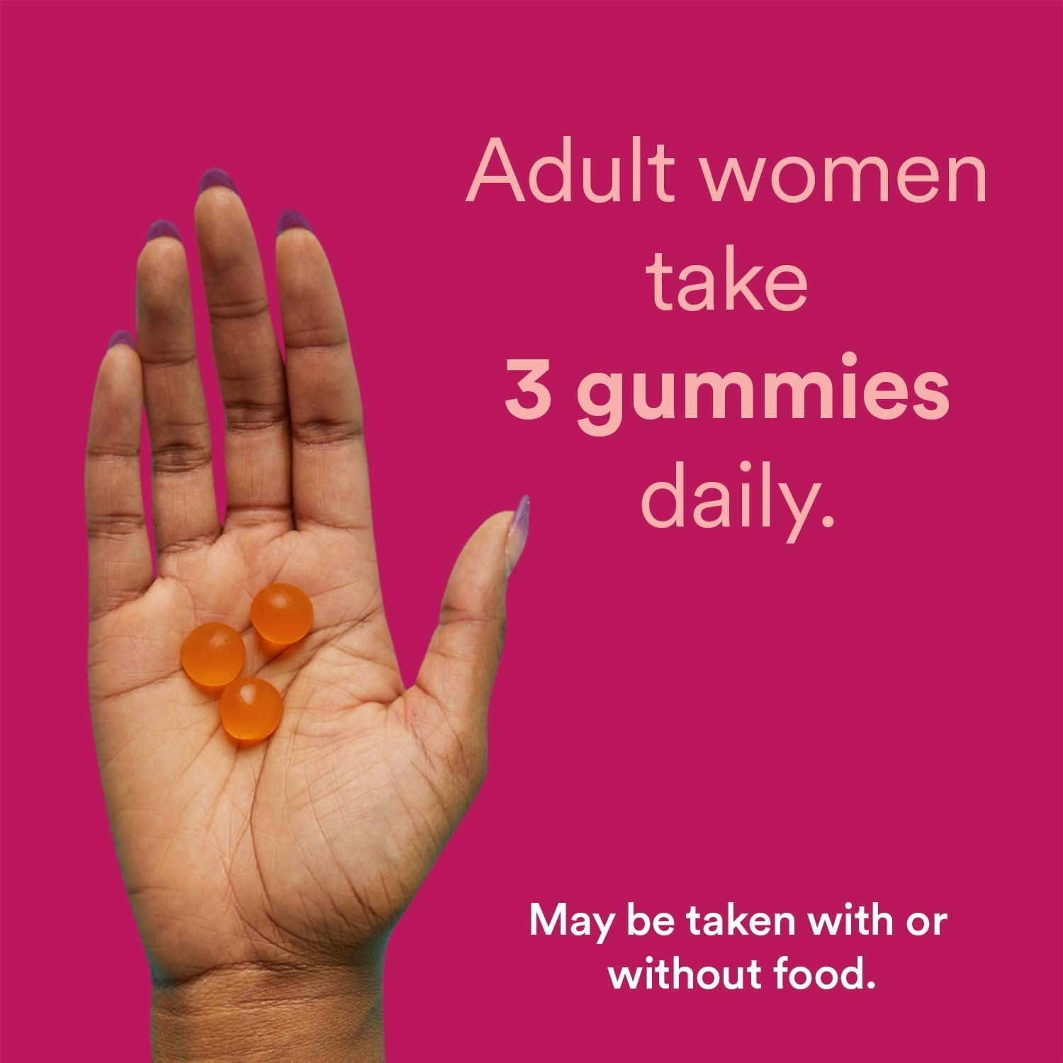 SmartyPants Women's Multivitamin Gummies, Sugar Free: Biotin, Methylfolate, Omega 3 (ALA), Vitamin D3, C, Vitamin B12, B6, A, K & Zinc, Inositol, Gluten Free, 60 Count (20 Day Supply) - Image 6