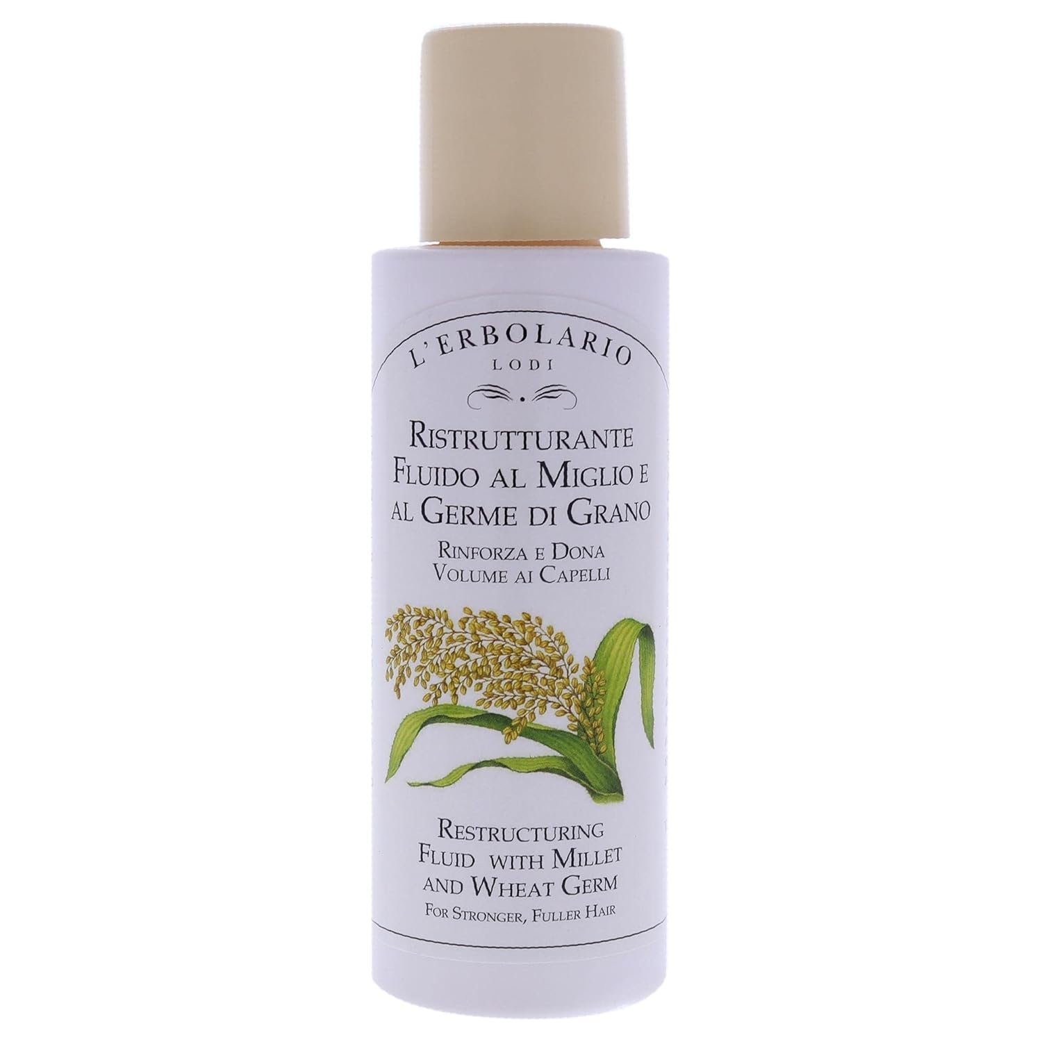L'Erbolario Millet And Wheat Restructuring Fluid - Re-Compacting And Protective Treatment - Hair Serum To Repair The External Surface - For Stronger, Fuller Hair - Prevents Split Ends - 3.3 Oz - Image 2