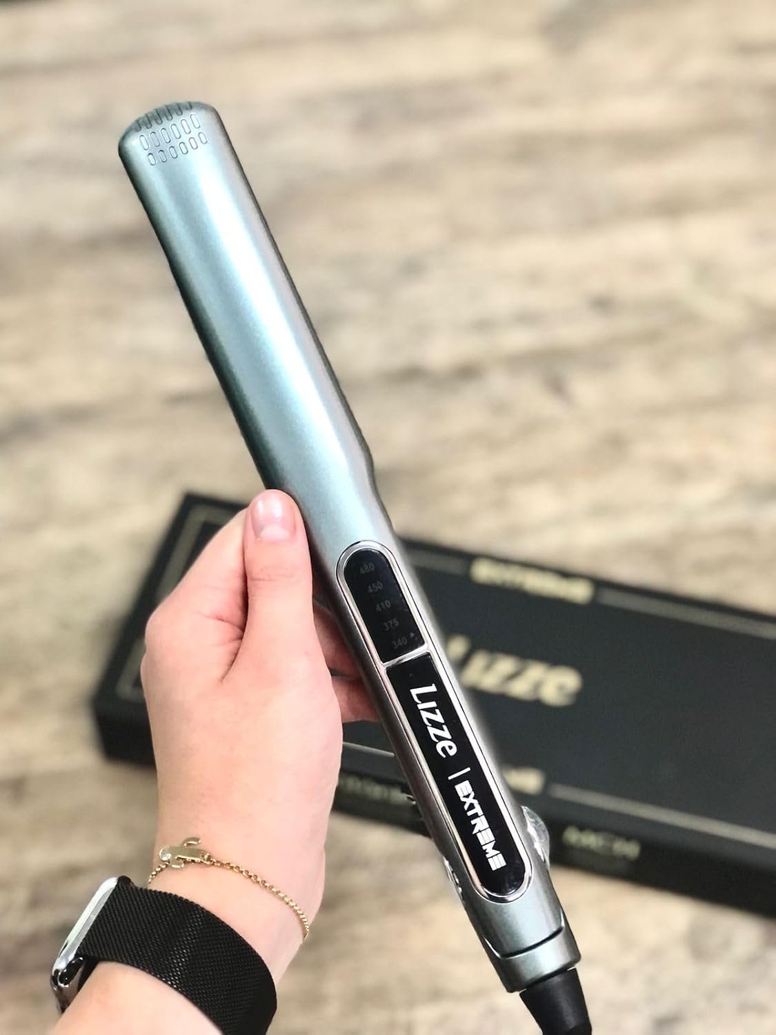 Lizze Extreme Professional Hair Straightener | Original Nano Titanium Technology Straightens Dry, Frizzy Hair Curls | 250 Deg. C. (480'f) - 110 Volts : Beauty & Professional Care - Image 6