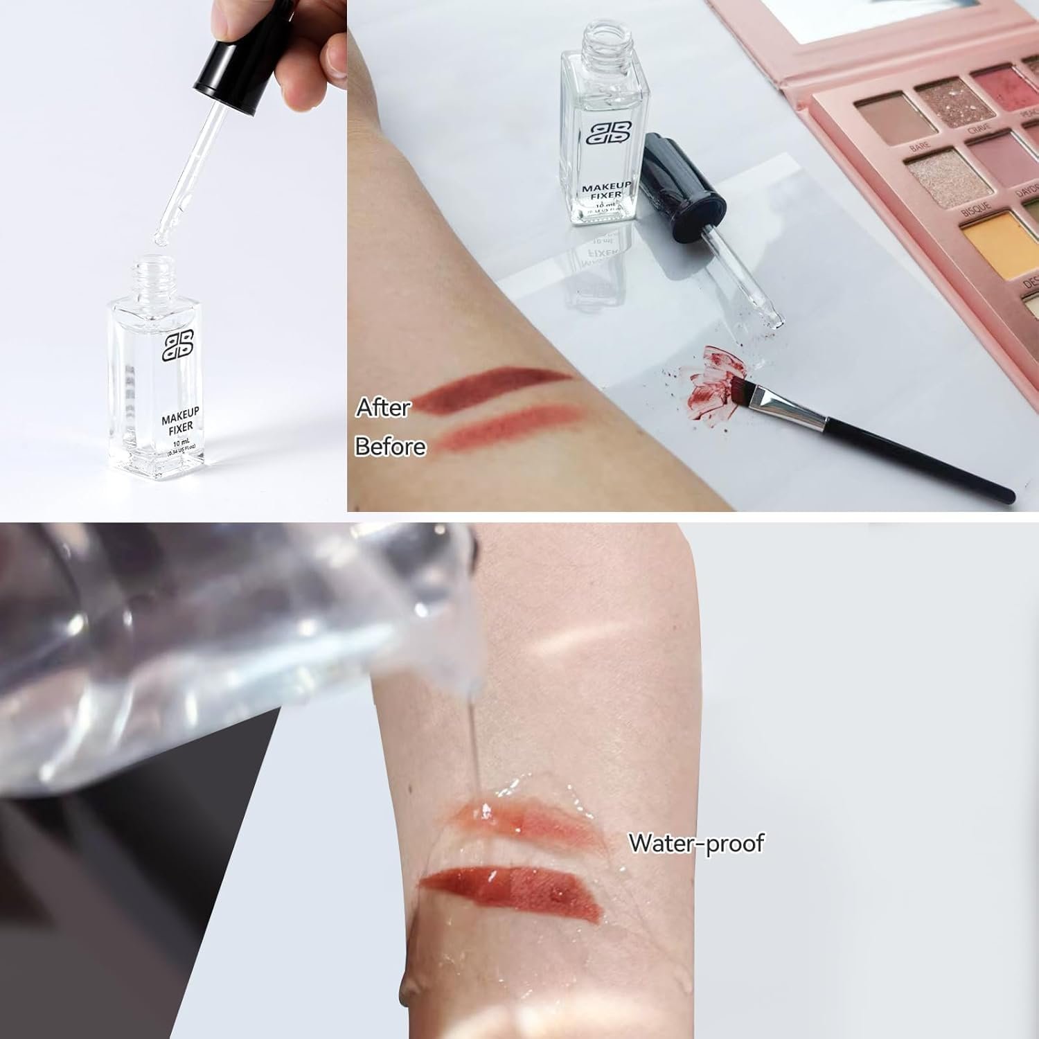 Makeup Fixer Mixing Liquid Cosmetics Eyeshadow Sealant Prolong Makeup Pigment Durability 10ml/0.34 US FL OZ (Black Bottle Cap) - Image 7