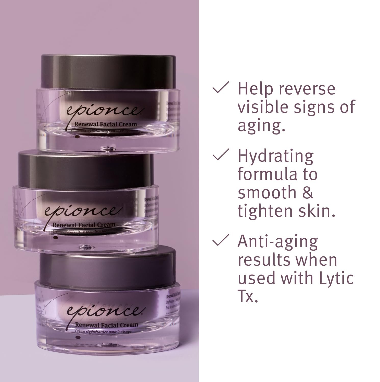 Epionce Renewal Facial Cream – Hydrating Anti-Aging Moisturizer | For Dry, Sensitive to Normal Skin | Fine Lines & Wrinkles | Dermatologist Skincare - Image 3