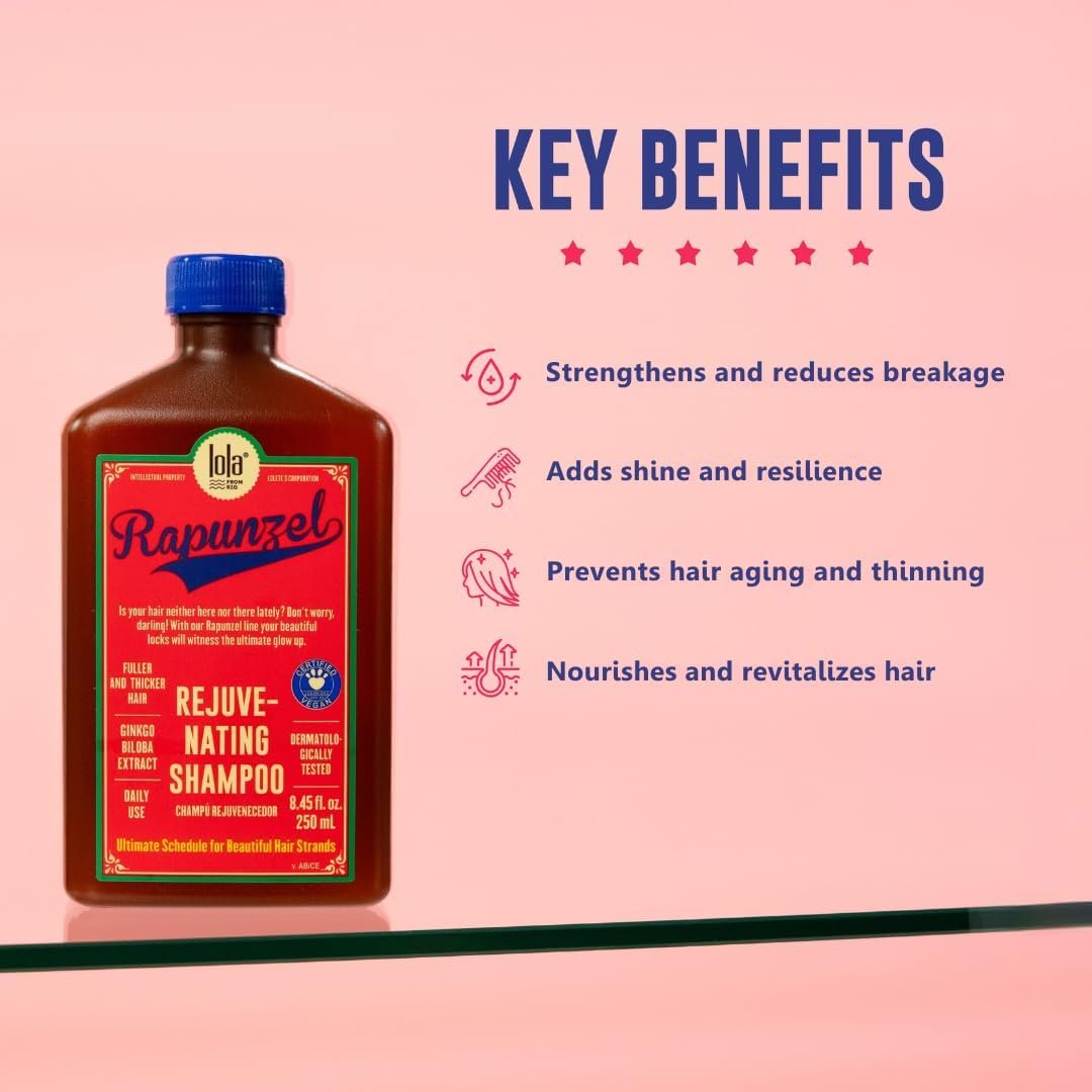 Lola From Rio – Rapunzel Rejuvenating Shampoo – Nourishing & Strengthening Shampoo for Fine, Thinning Hair – Supports Scalp & Hair Vitality – Sulfate-Free & Hydrating – 8.45 fl oz - Image 3