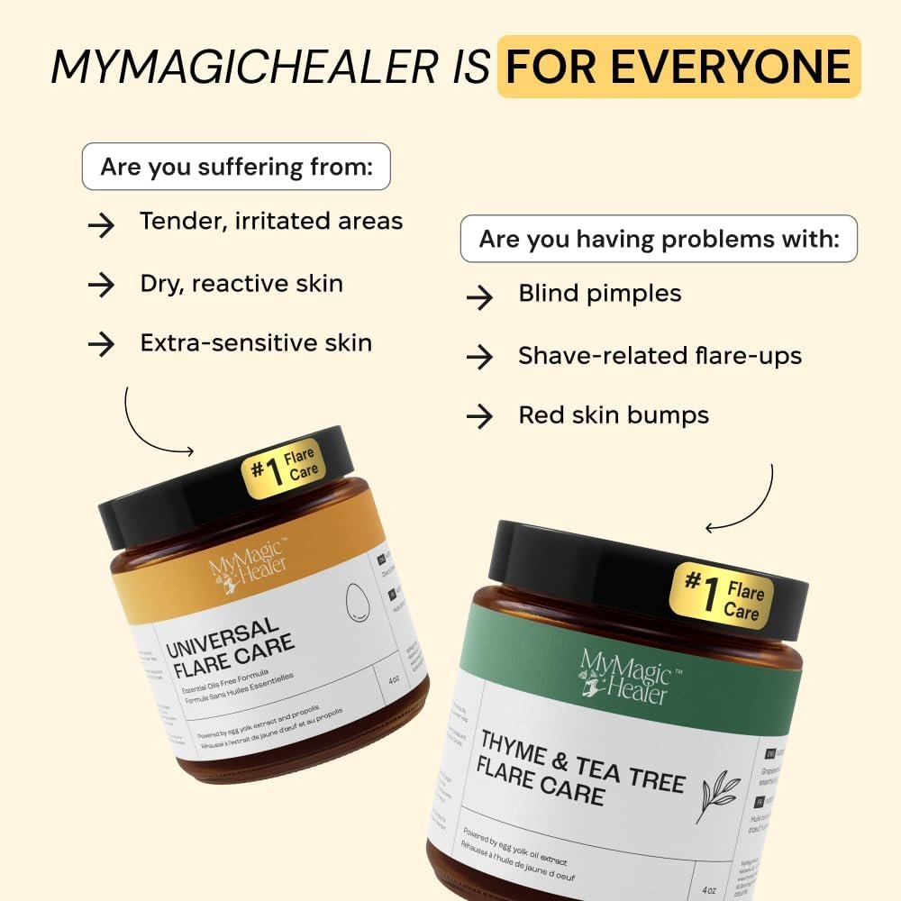 MyMagicHealer Universal Flare Care – Solution for Everyday Skin Flare-Ups | Drawing Salve for Boils & Cysts, Hidradenitis Suppurativa, Folliculitis | Irritated Skin and Chafing Relief 4 oz - Image 9