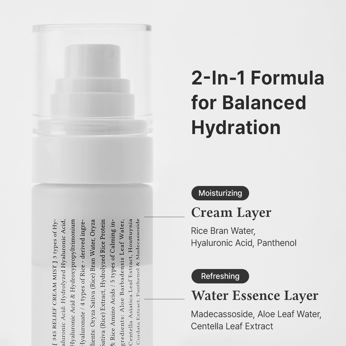 Dr.Althea 345 Relief Cream Mist | Hydrating Facial Mist with Rice Extract | Soothing Care for Sensitive Skin | Vegan Korean Skincare, 3.38 Fl Oz - Image 4
