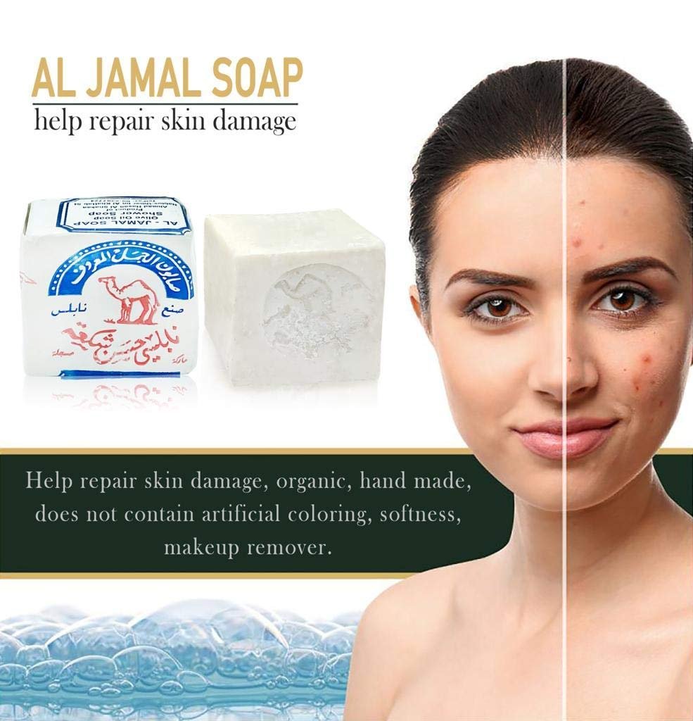 Original Al Jamal Soap Bars Virgin Olive Oil Organic Natural Traditional Holy Land Handmade~ Nablus (Count 2) - Image 4