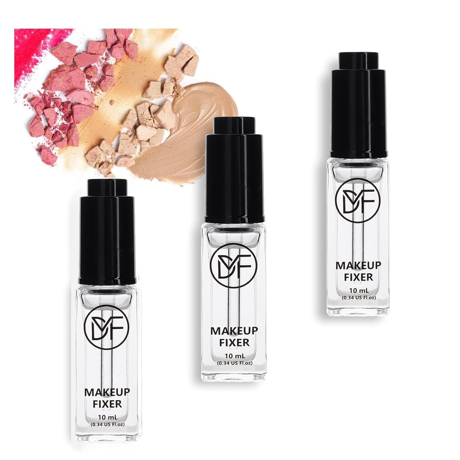 Makeup Fixer Cosmetics Pigment Activator,Makeup Mixing Liquid,Durability Waterproof Transparent Make-up Fixer Liquid Drops,Eyeshadow Sealant 10mL/0.34 US FL OZ - Image 4