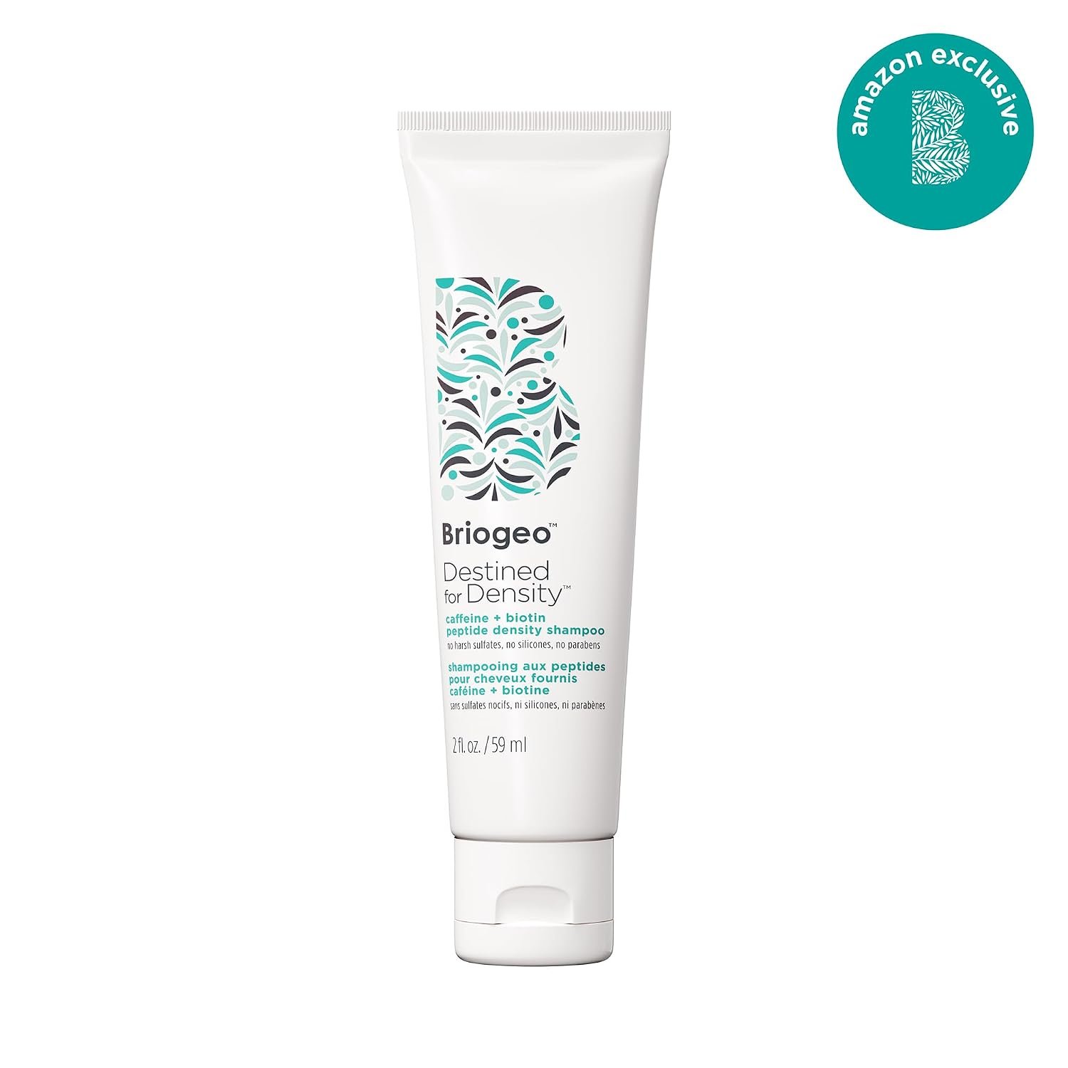 Briogeo Destined for Density Caffeine + Biotin Peptide Density Shampoo | Increases Hair Thickness and Volume for Fine or Thinning Hair | Sulfate-Free | Vegan & Cruelty-Free | 2 fl oz - Image 2