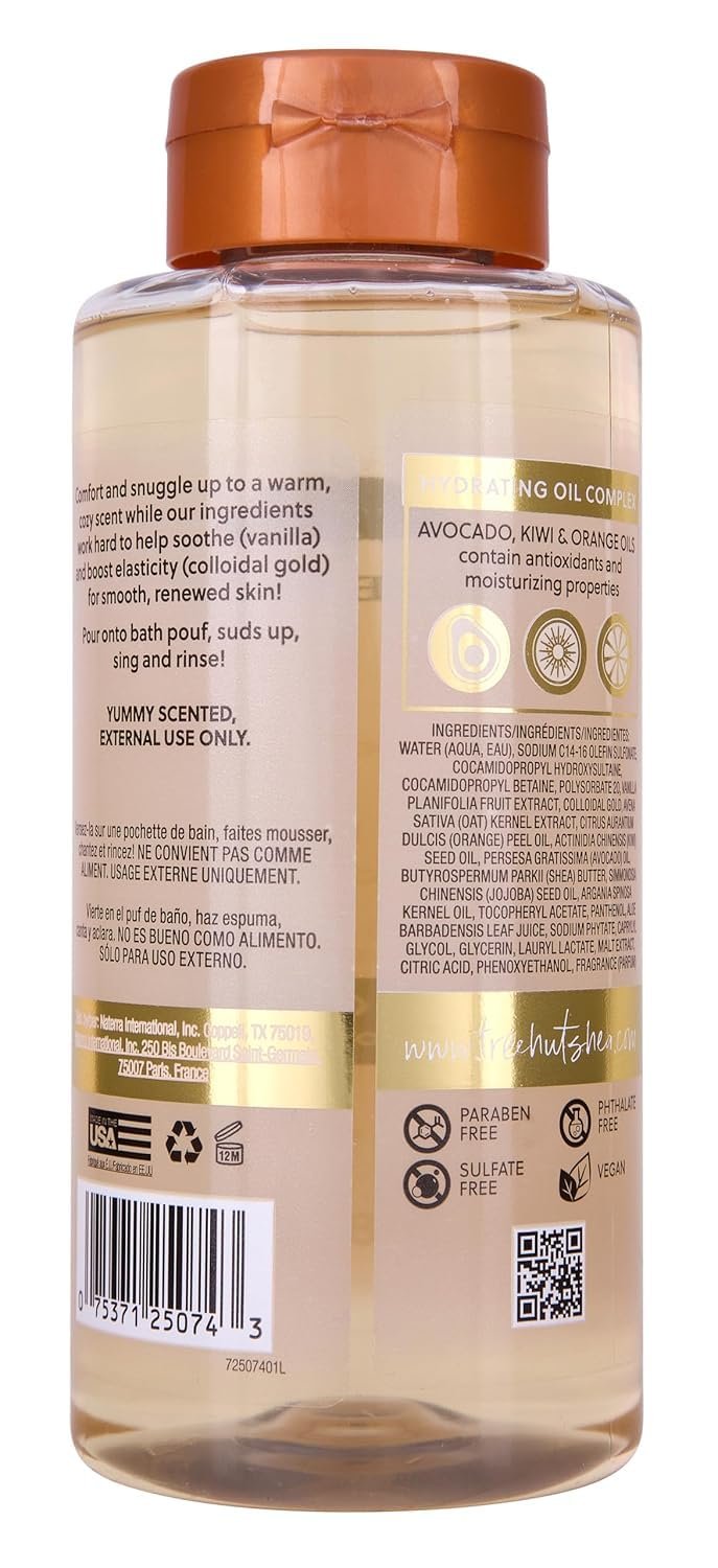 Tree Hut Vanilla Body Wash, Hydrating & Moisturizing Shower Gel with Shea Butter & Essential Oils, Soft Smooth Glowing Skin, Gentle Cleanser For All Skin Types, Self Care Gifts for Women, 18 Fl Oz - Image 2
