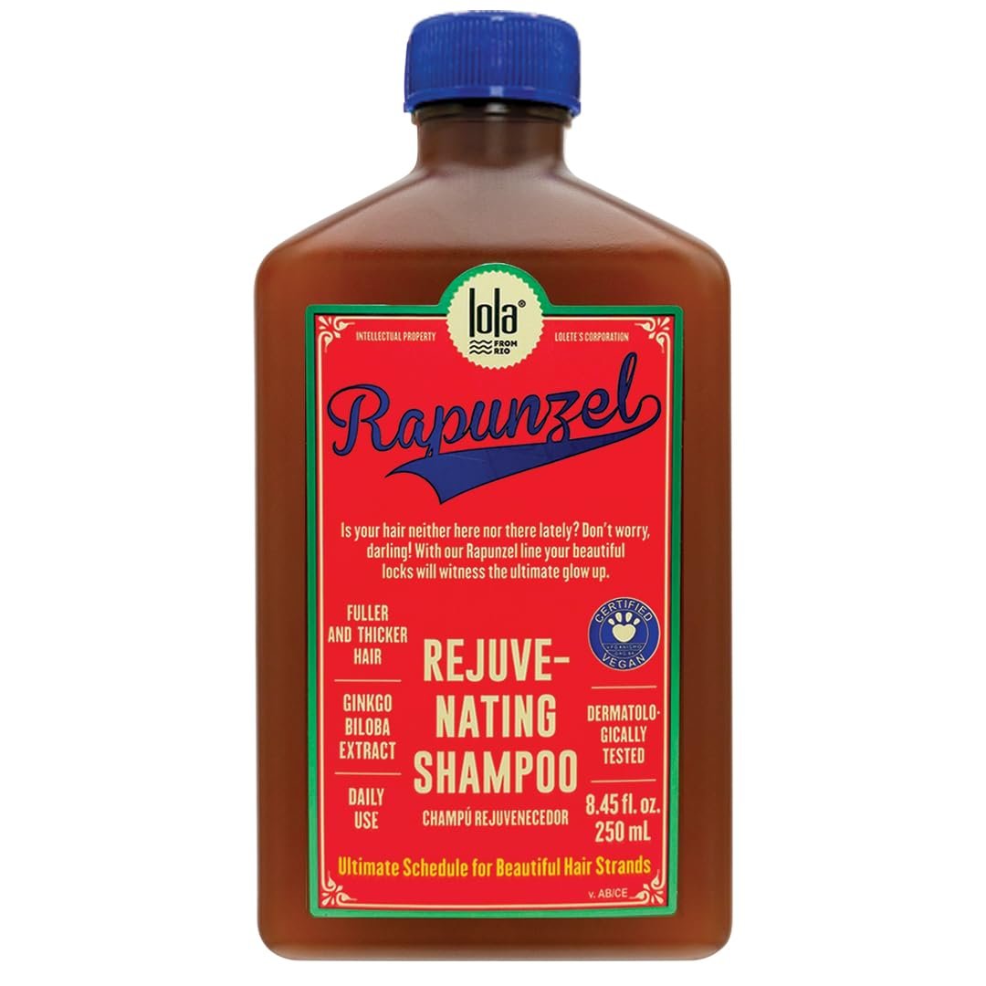 Lola From Rio – Rapunzel Rejuvenating Shampoo – Nourishing & Strengthening Shampoo for Fine, Thinning Hair – Supports Scalp & Hair Vitality – Sulfate-Free & Hydrating – 8.45 fl oz