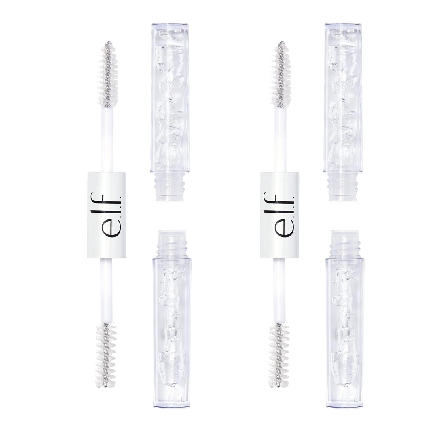 e.l.f. Clear Lash & Brow Mascara Gel, Dual-Sided Flexible Hold, Long-Lasting Clear Formula for Natural-Looking Brows & Defined Lashes - Image 2