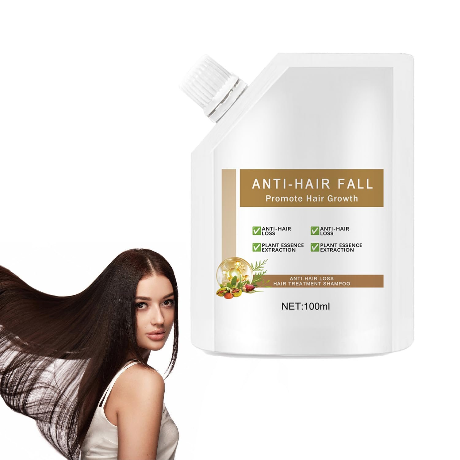 Wanban Anti Hair Loss Shampoo - Routine Shampoo for Women, Promotes Hair Growth (1pcs)