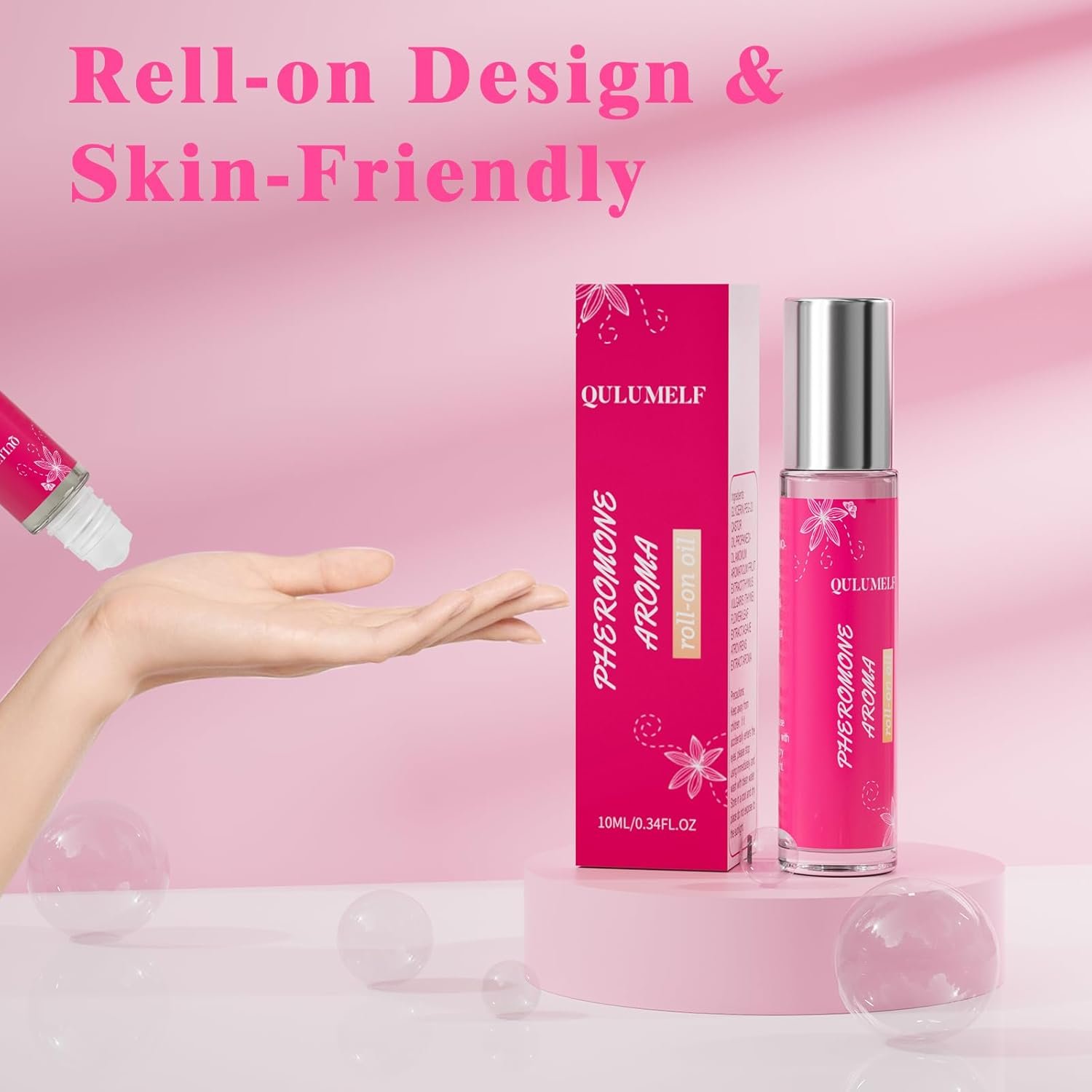 QULUMELF Pheromone Perfume for Women,Fragrance Pheromone Cologne Attract Men, Long Lasting Women's Perfume, Roller Ball Design, Portable and Fruity - Image 5