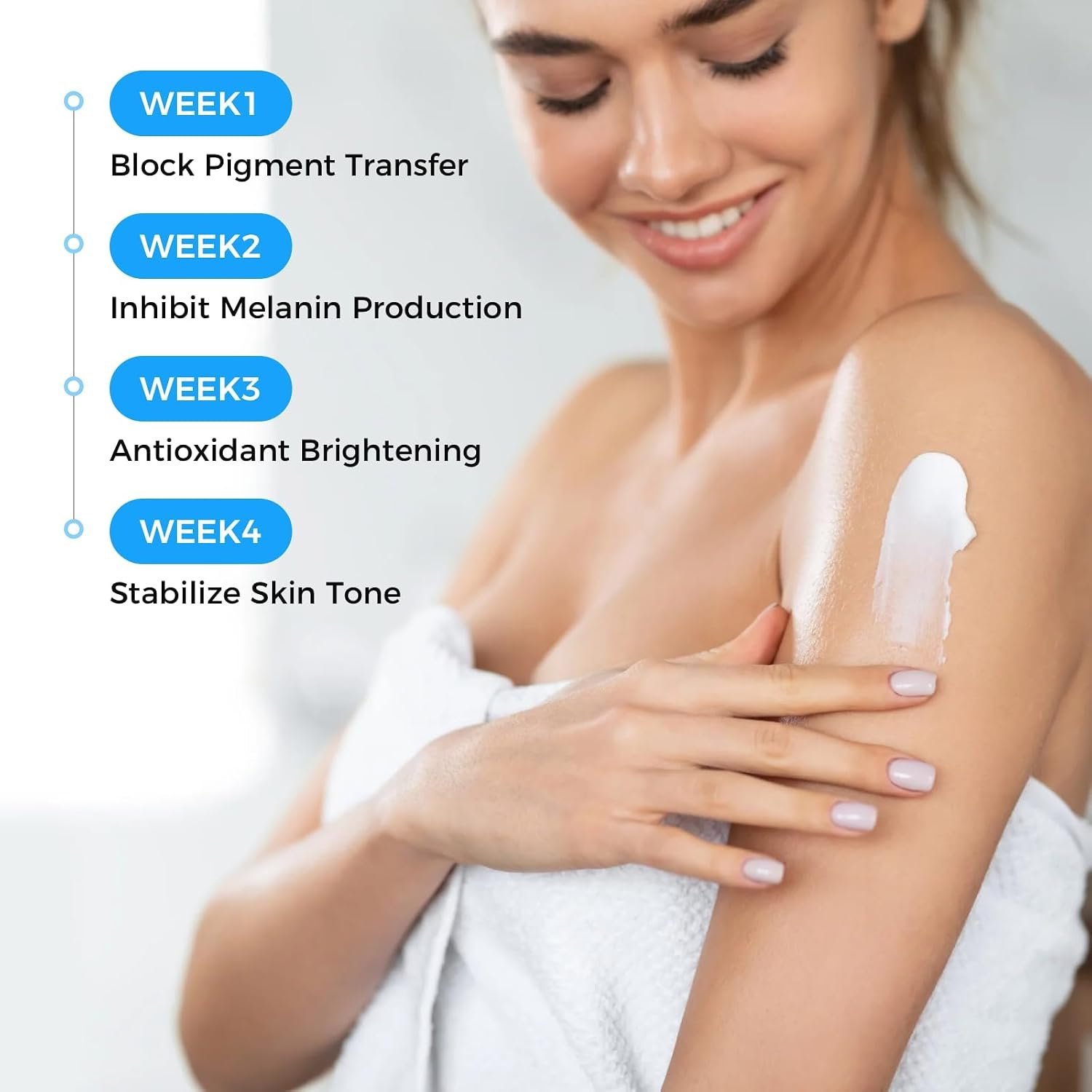 Skin Brightening Cream for Body – Dark Spot Corrector for Private Parts, Inner Thigh, Bikini Areas – Fades Hyperpigmentation & Uneven Skin Tone, Skin Lightening Cream for Underarms, Knees, 1.7 fl oz - Image 7