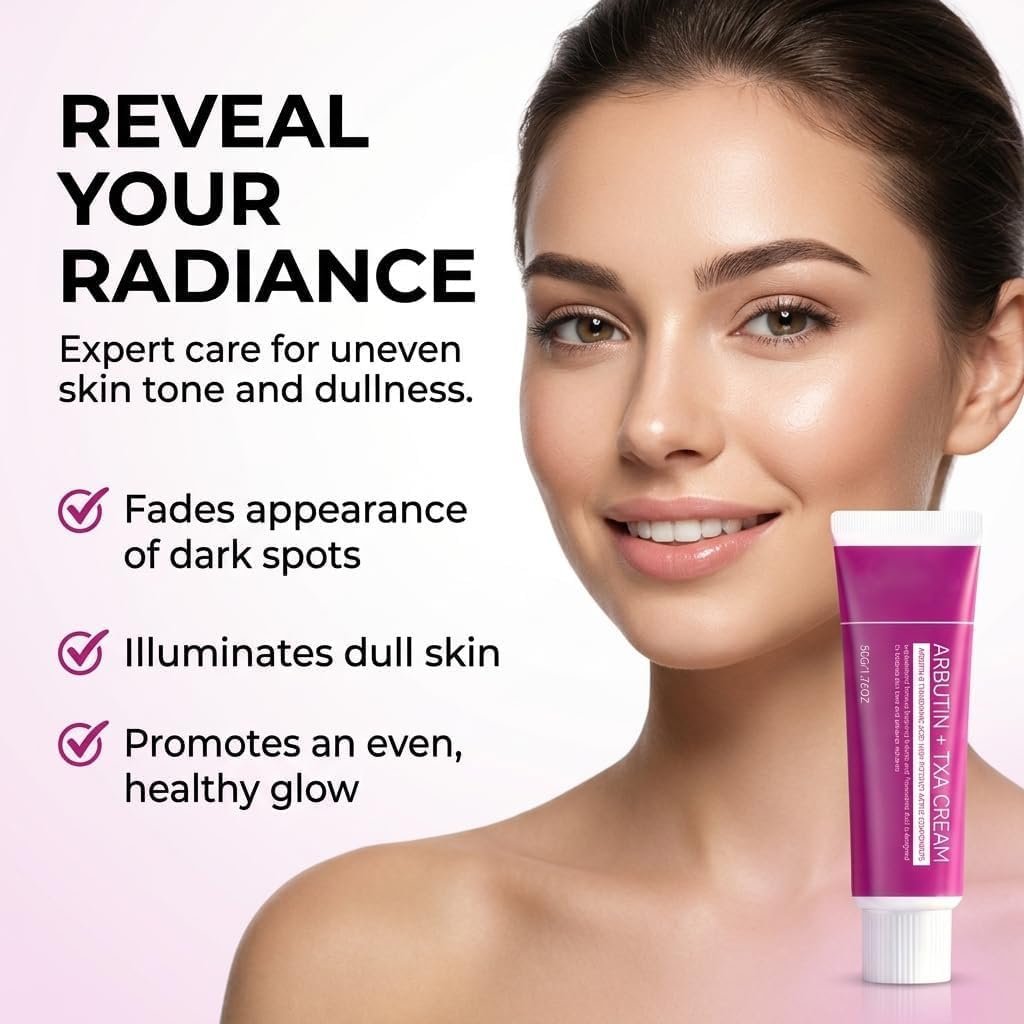 Official SOERA Korean Brightening Cream, Arbutin And Tranexamic Acid Facial Cream For Uneven Skin Tone And Dark Spot Appearance Care For Daily Skincare Routine - Image 3