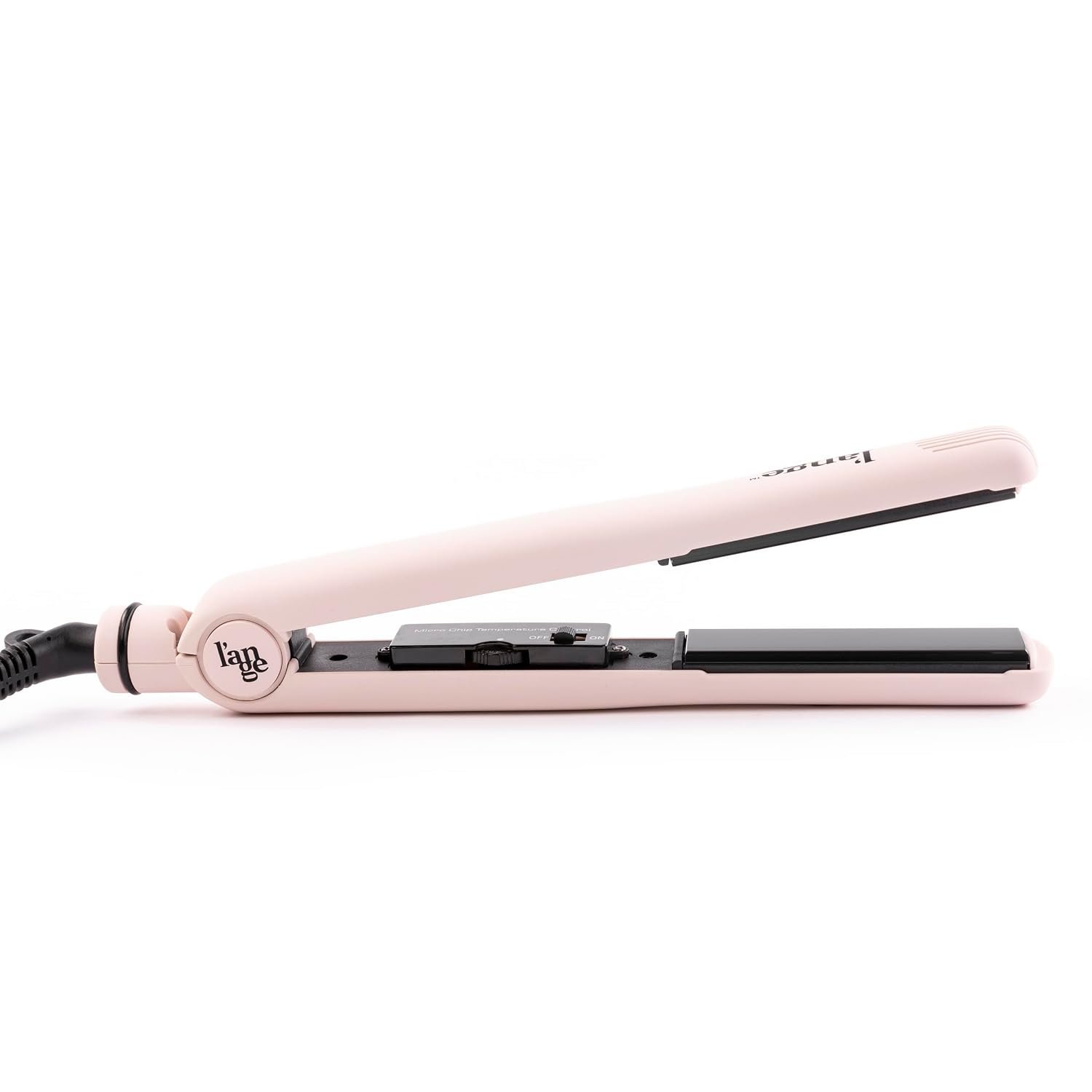 L'ANGE HAIR Aplatir Ceramic 1" Flat Iron | Adjustable Temp & Dual Voltage Hair Straightener | Tourmaline-Infused Plates for Smooth, Frizz-Free Styling | 1 Inch Styling Tool (Blush) - Image 7