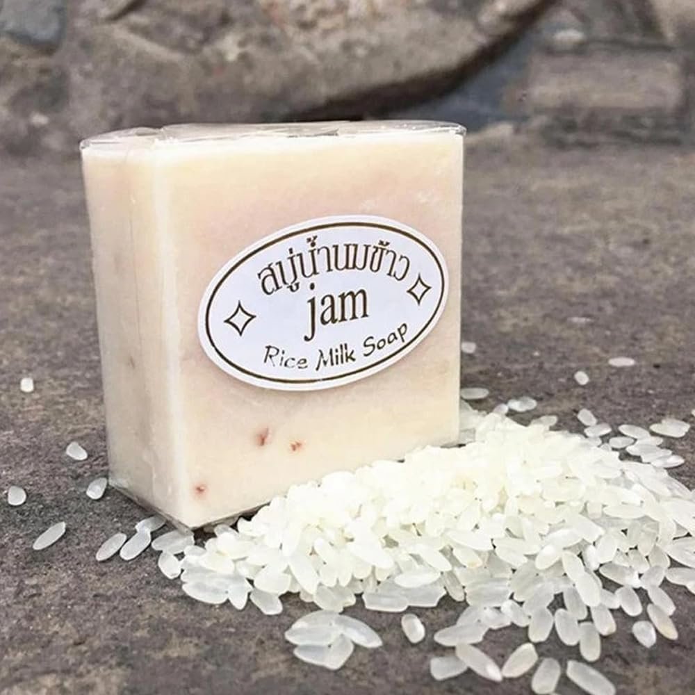 Handmade Genuine Thai Rice Soap 4/8/12PCS sets. 65g/PCS,Cold - Processed.Great for bath, hands, face & gifting (4PCS) - Image 3