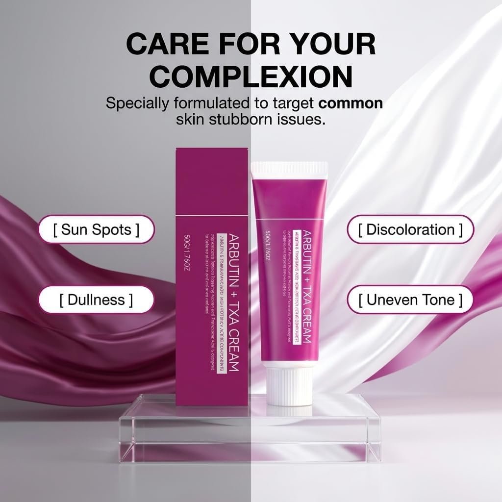 Official SOERA Korean Brightening Cream, Arbutin And Tranexamic Acid Facial Cream For Uneven Skin Tone And Dark Spot Appearance Care For Daily Skincare Routine - Image 5