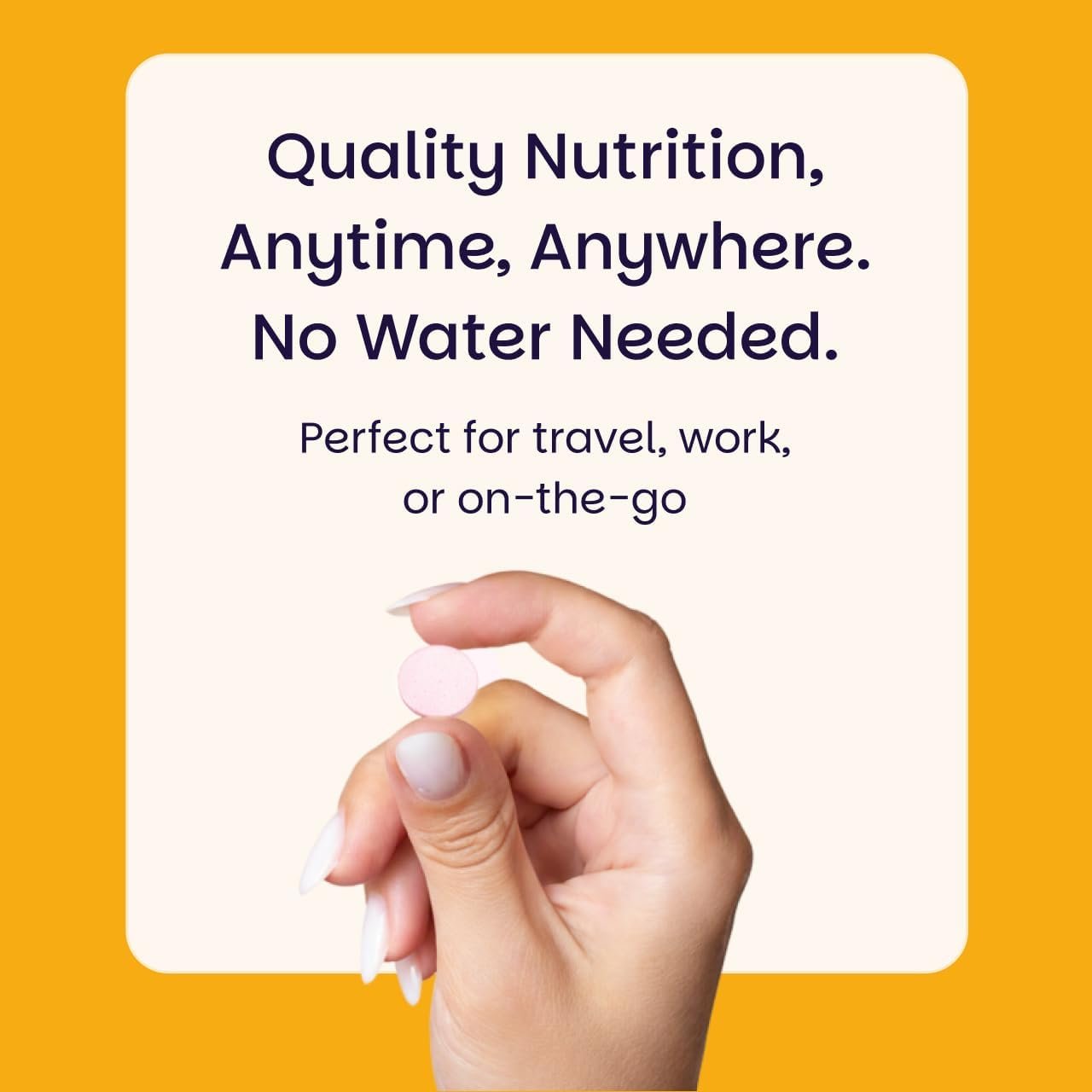 EZ Melts Vitamin C - Daily Vitamin for Antioxidant & Immune Support - No Artificial Flavors - Non-GMO & Sugar-Free - Orange Citrus - 60 Dissolvable Tablets (30 Servings) - Image 8