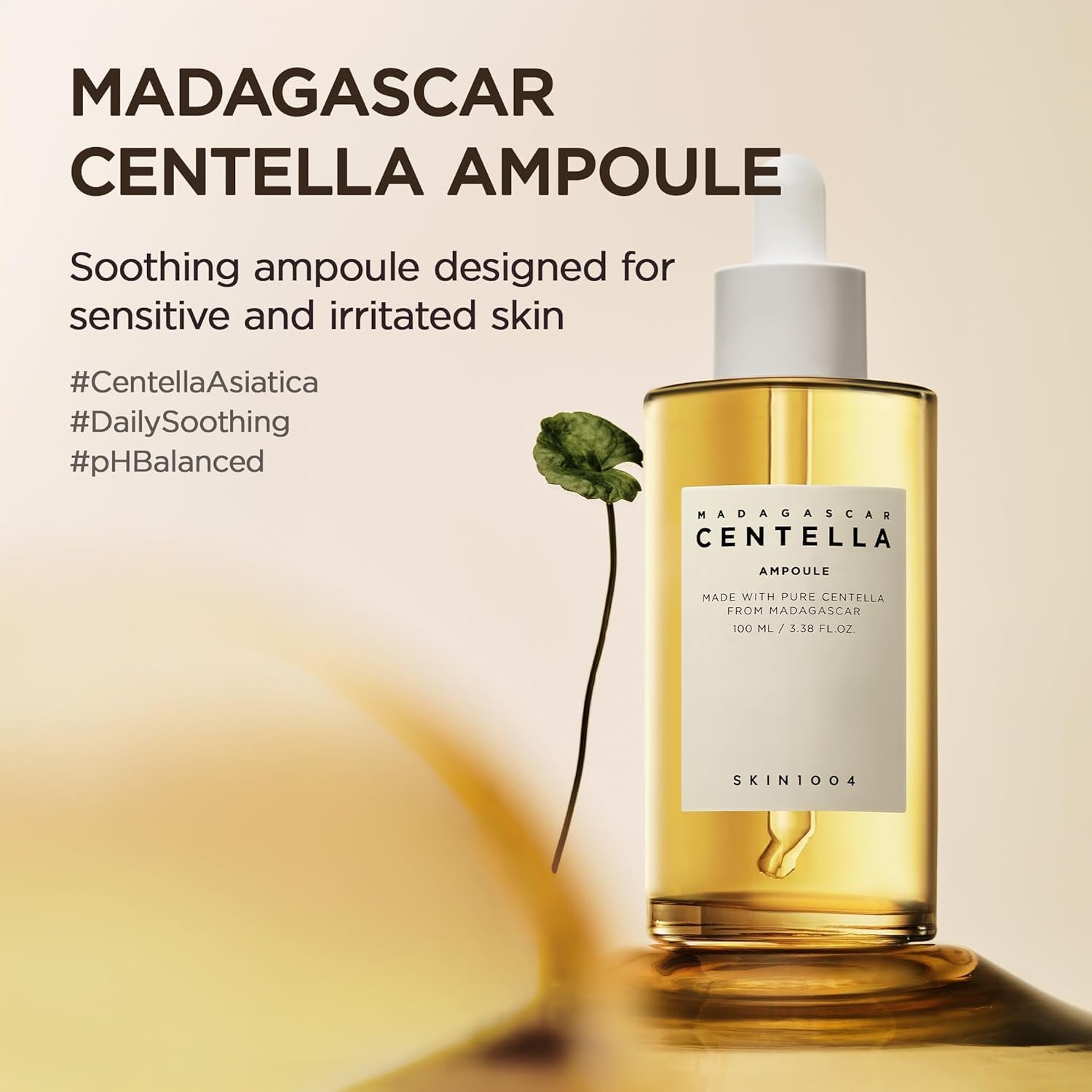 SKIN1004 Madagascar Centella Ampoule, Korean Face Serum with Centella Asiatica for Hydrating & Moisturizing Care, Soothing Facial Serum for Skin Balance and Glow, Korean Skin Care, 3.38 fl.oz / 100 ml - Image 2