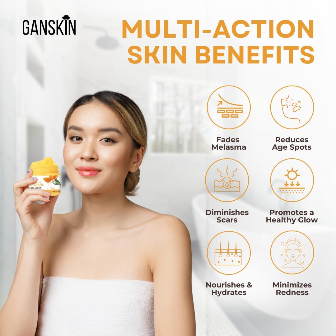 Kojic Acid Cream – Skin Brightening Cream for Dark Spots & Uneven Tone – For Face & Body, Including Intimate Areas – Kojic Acid Lotion for a Brighter, Radiant Look - Image 3