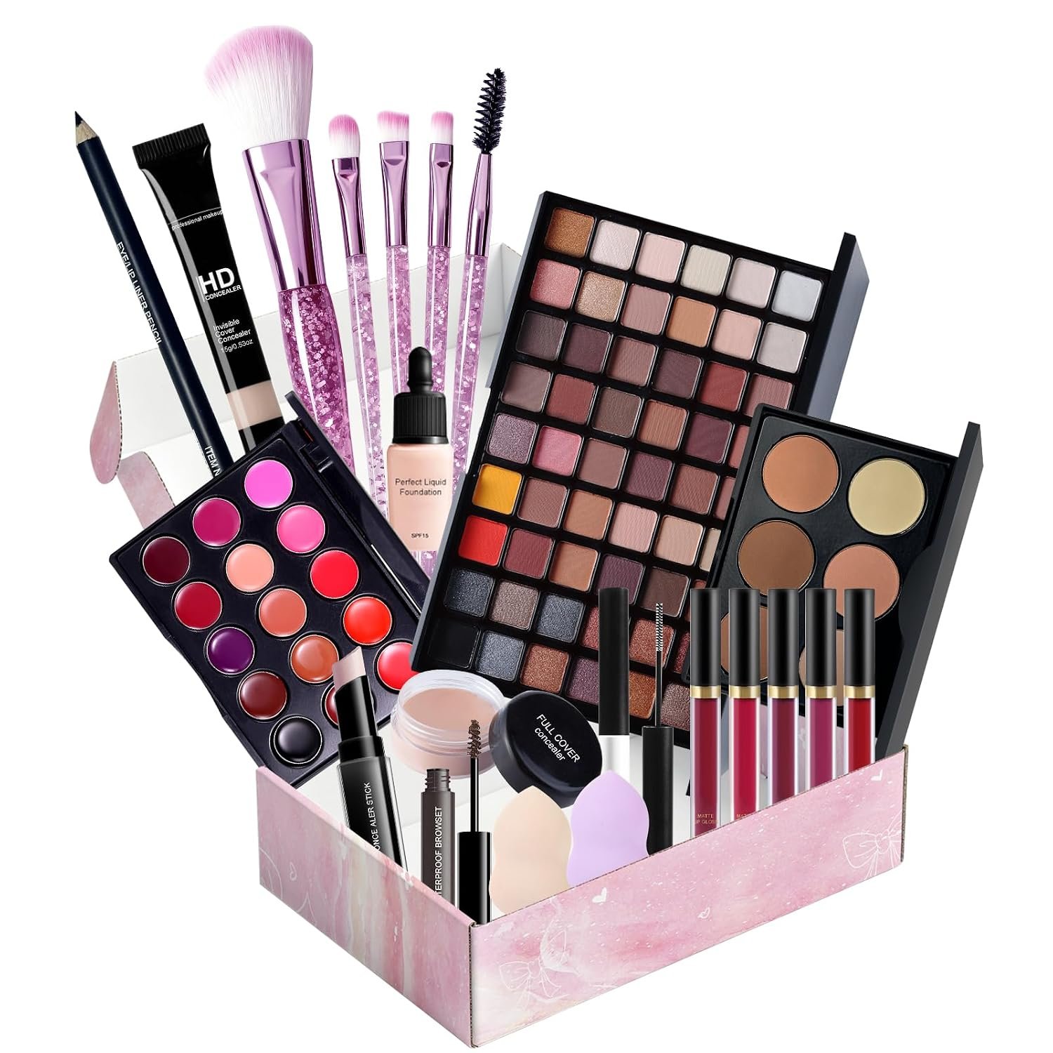 Makeup Set Full Kit for Women Teens Girls,makeup kit for teens,Beginner Make up Sets,Travel Friendly Makeup Gift Set,makeup kits for women,All in One Make up Kit - Image 9