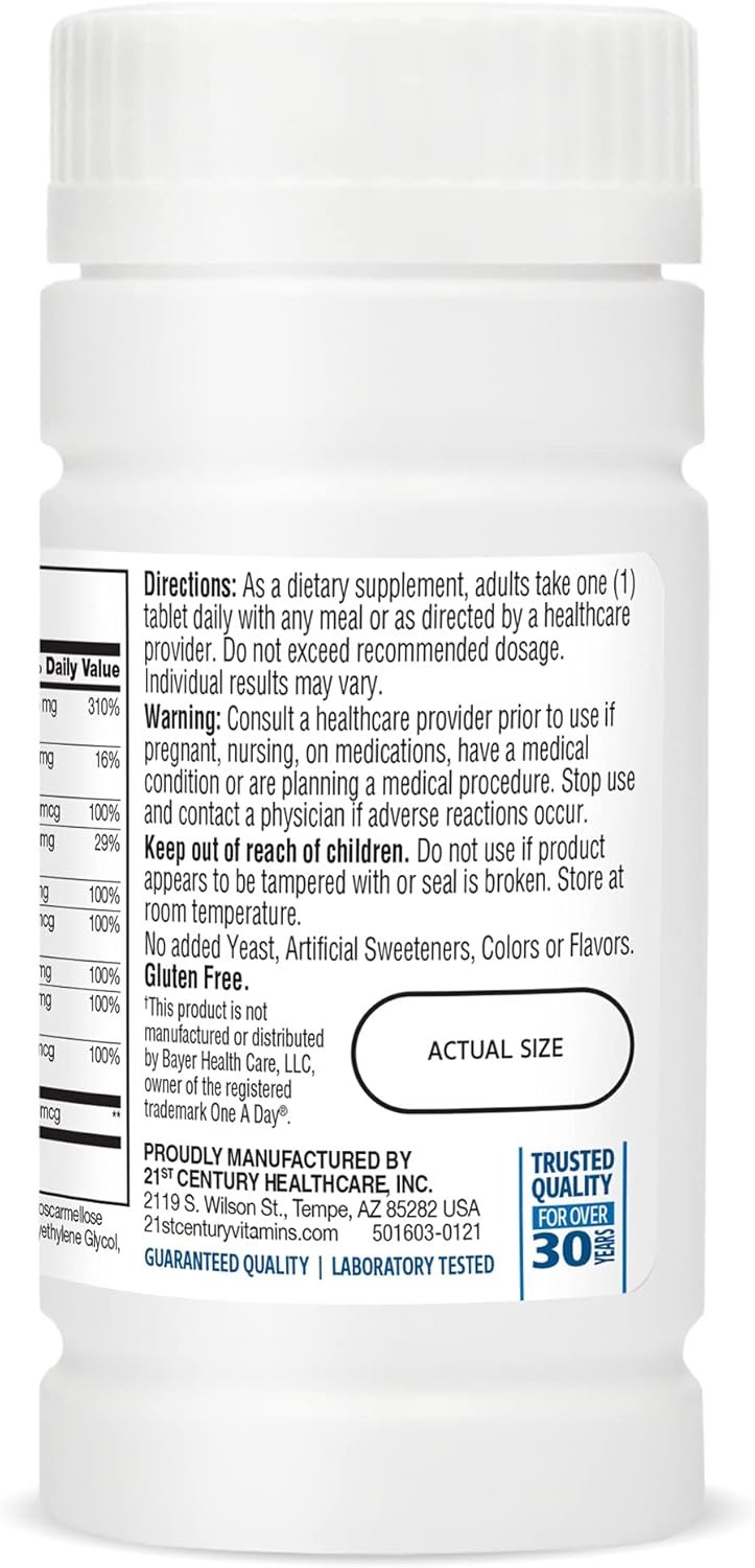 21st Century One Daily Men's Health Tablets, 100 Count - Image 2