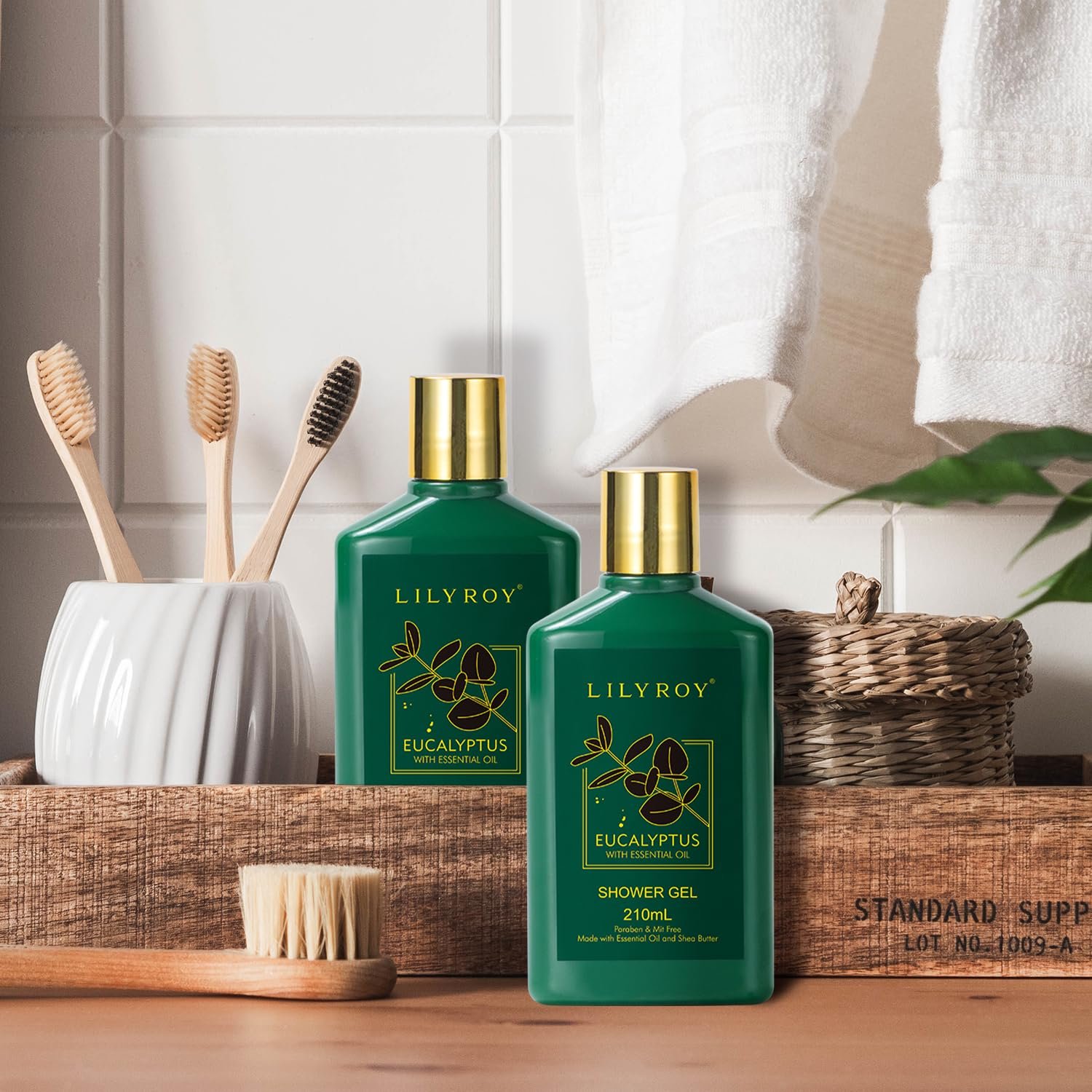 Fathers Day Gifts for Men, Gifts for Women, Birthday Gift, Spa Gift Baskets for Women - 15-Piece Premium Eucalyptus Bath Gift Set for Men - Spa Kit, Gift for Mothers Day, Christmas - Image 5