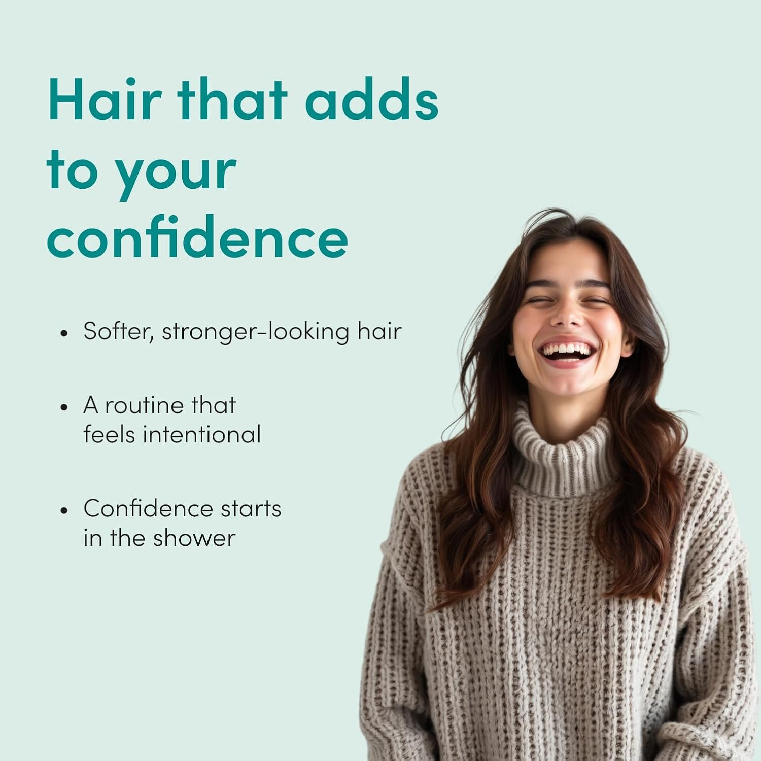 hers Triple Threat Shampoo & Conditioner Set - Biotin, Saw Palmetto, & Pumpkin Seed Oil Formula - Thickens & Hydrates - Color-Safe, Paraben-Free, Vegan - Napa Rose Scent - 6.4 Fl Oz, 2 Count - Image 8