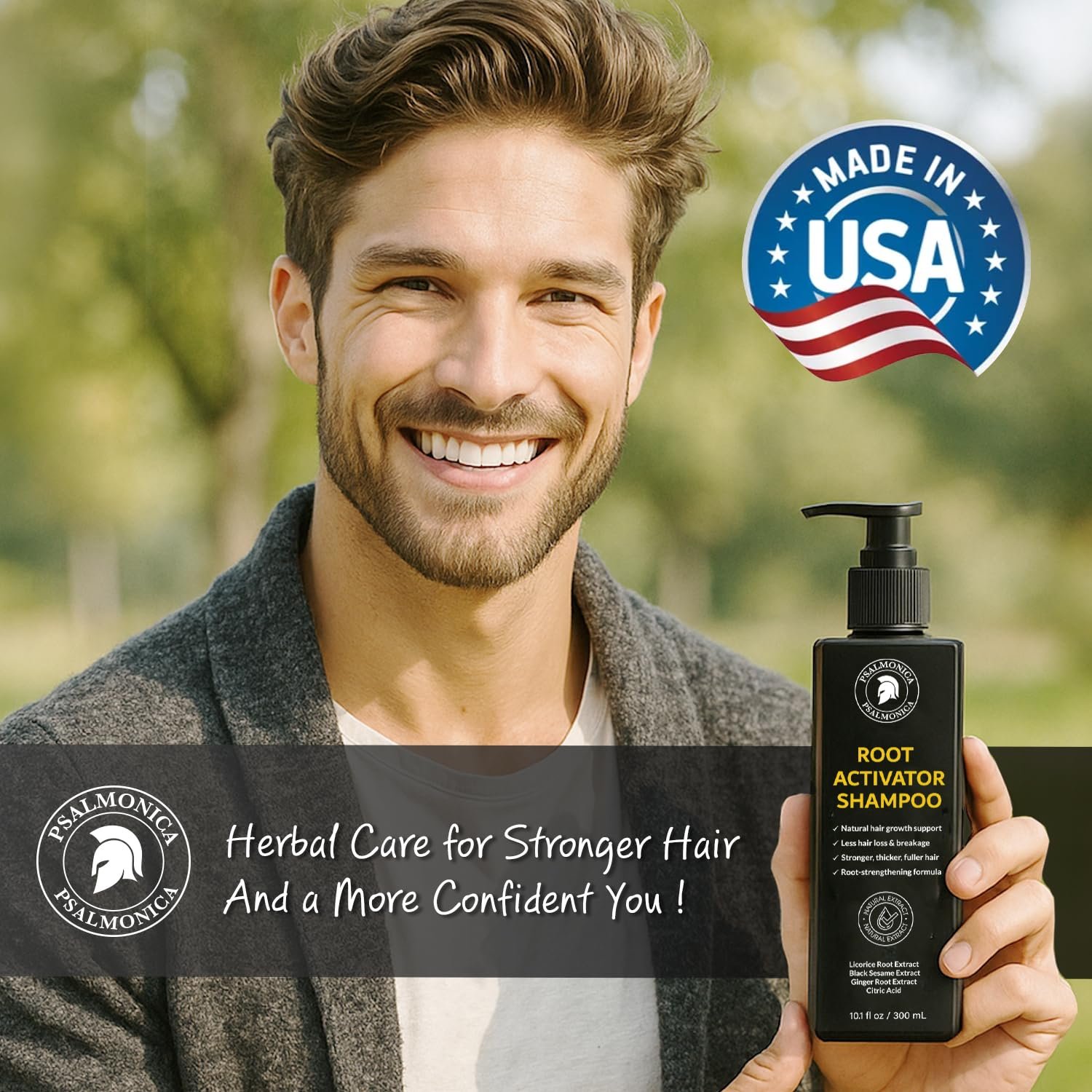 Root Activator Shampoo for Men - Hair Growth Shampoo for Hair Loss and Thinning Hair - Hair Loss RegrowthTreatments for Women Men (10.1 Fl Oz (Pack of 1)) - Image 8