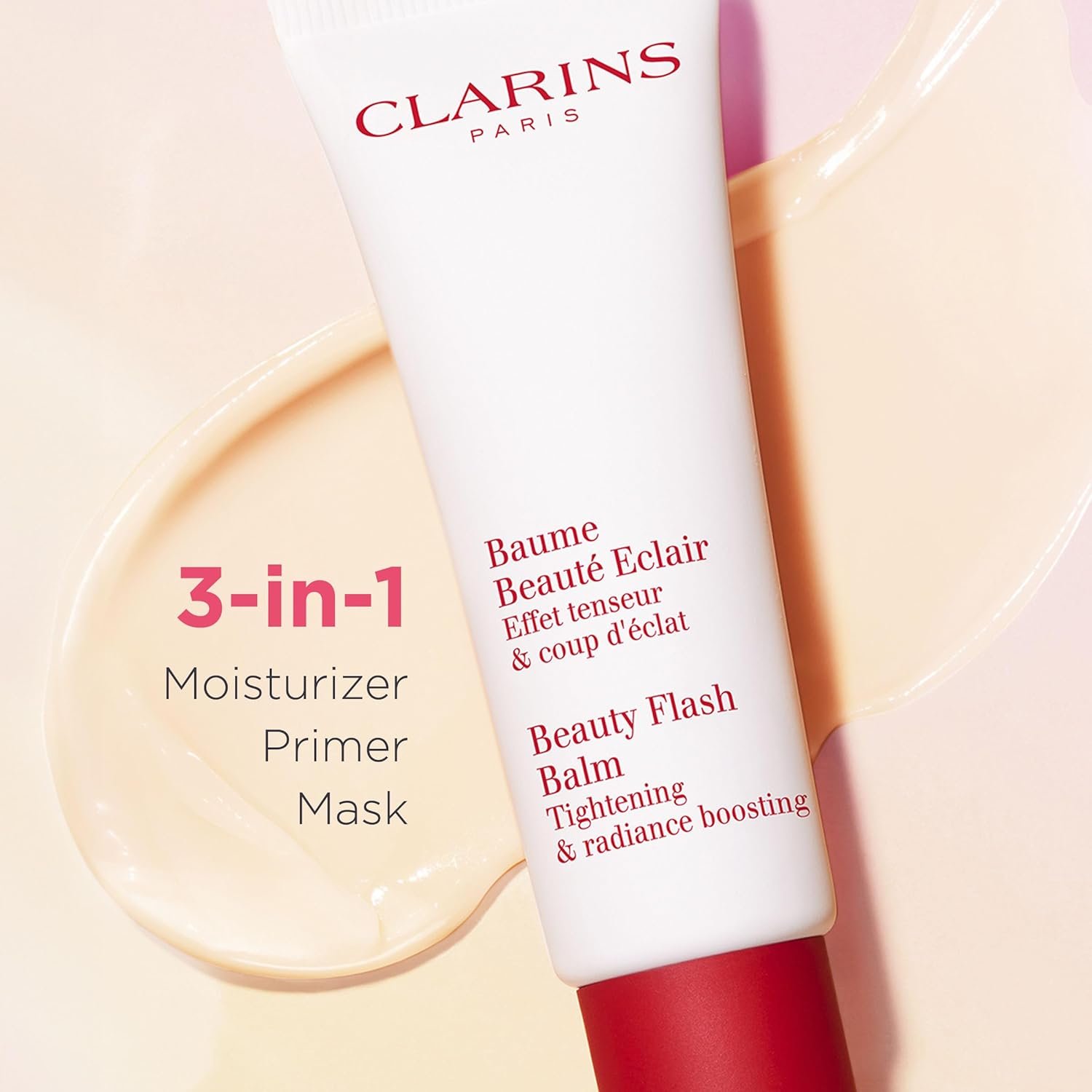 Clarins Beauty Flash Balm | 3-In-1 Hydrating 10-Minute Face Mask, Make-Up Primer, or Quick Pick Me Up Radiance Booster | Moisturizes, Brightens and Visibly Tightens | Non-Oily and Non-Comedogenic - Image 5